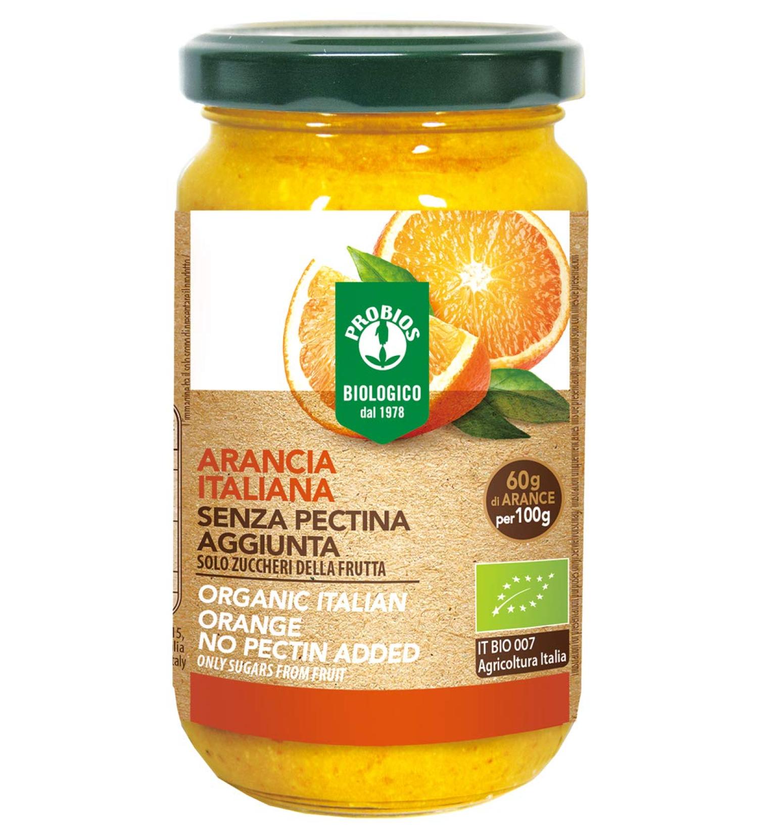 Probios Orange Puree Gluten Free No Added Pectin Organic 220 g - Pack of 3