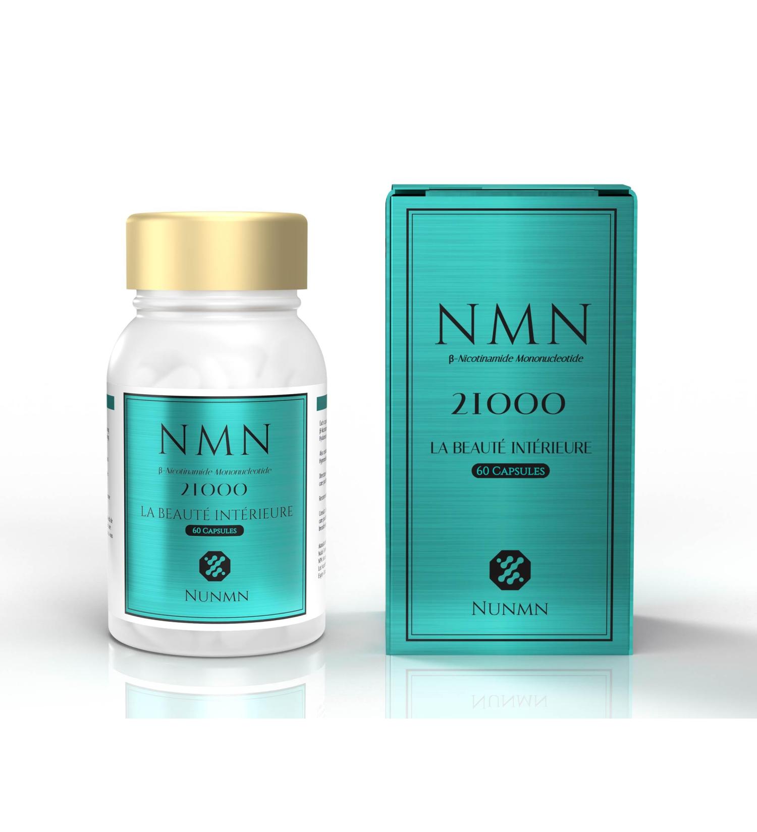 NMN 21000 NAD+ Booster Supplement Nicotinamide Mononucleotide Hyaluronic Glow Beauty Edition Low Molecular Weight - Buy Online on GoSupps.com
