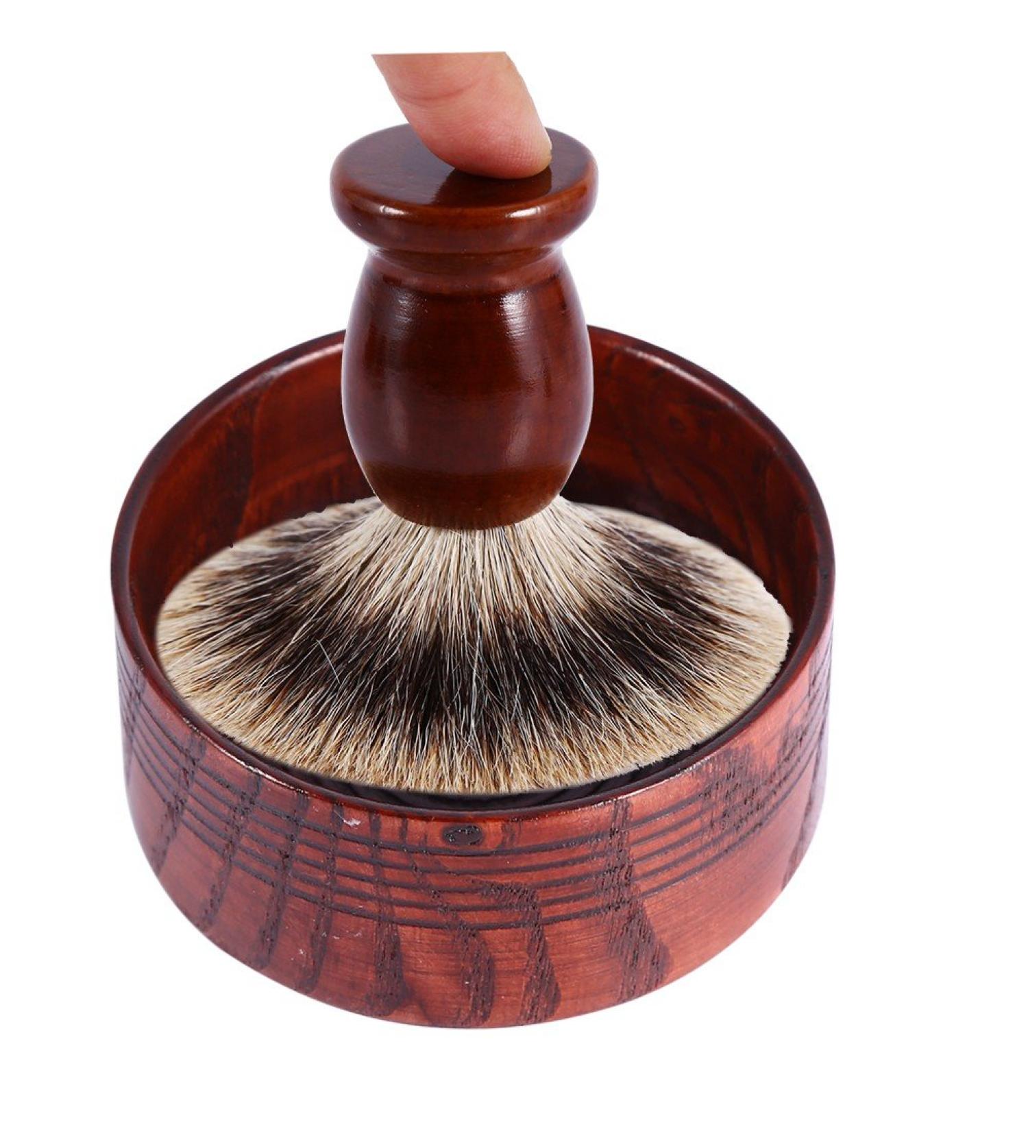 Xinwoer Wooden Shaving Soap Bowl for Men | Ultimate Razor Cleaning Tool | Handmade & Eco-Friendly - Buy Online on GoSupps.com