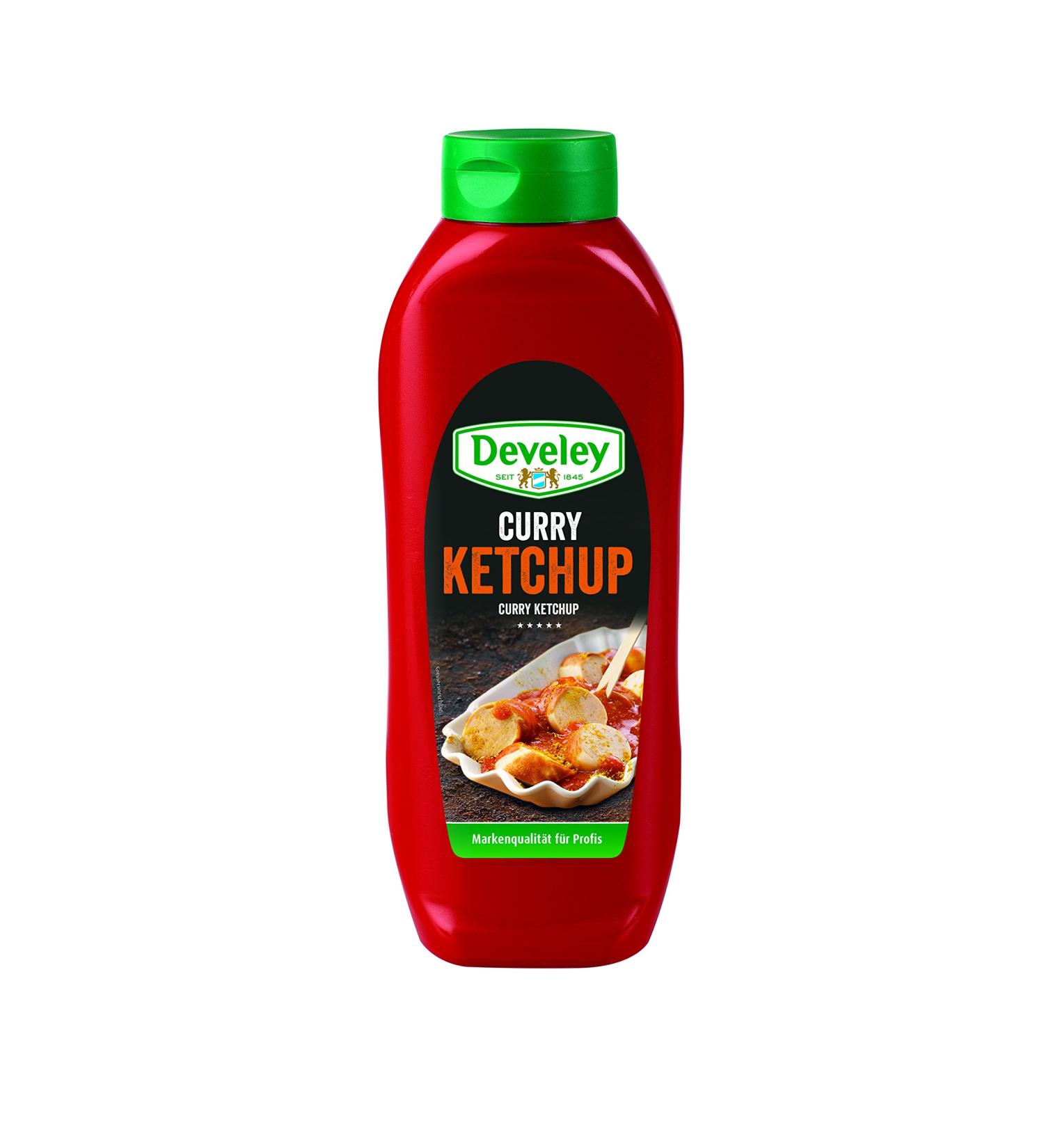 Develey Salsa Curry DeveLEY CURRY KETCHUP Drain Bottle 875ml POMODOR Sauce