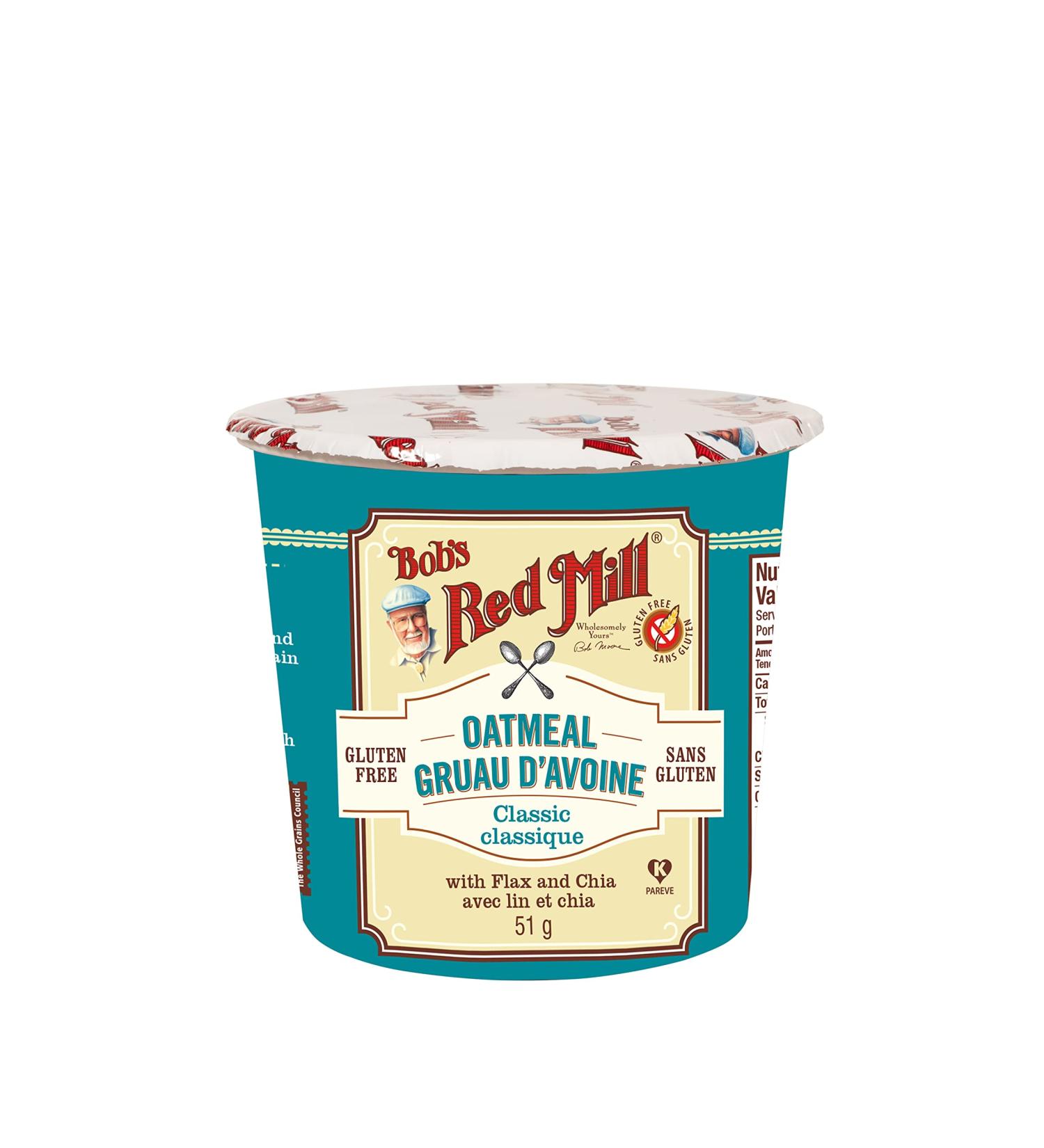 Bob's Red Mill Gluten Free Oatmeal Cup Classic 51g Classic Original 51 g (Pack of 1) - Buy Online on GoSupps.com