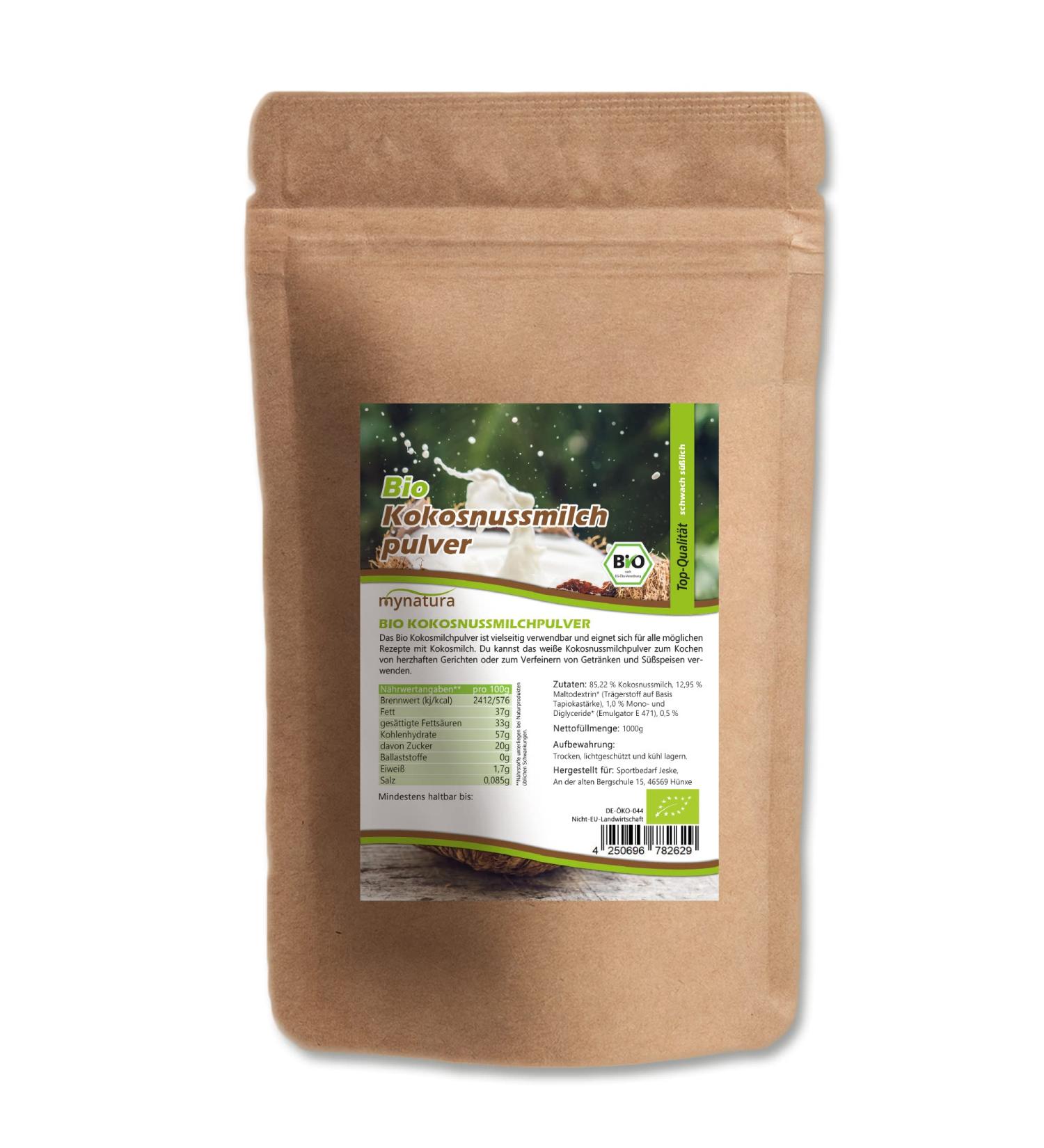 Buy Mynatura Organic Coconut Milk Powder (2x1kg) - Perfect for Cooking Baking & Desserts | Premium Coconut Nutrition - Buy Online on GoSupps.com