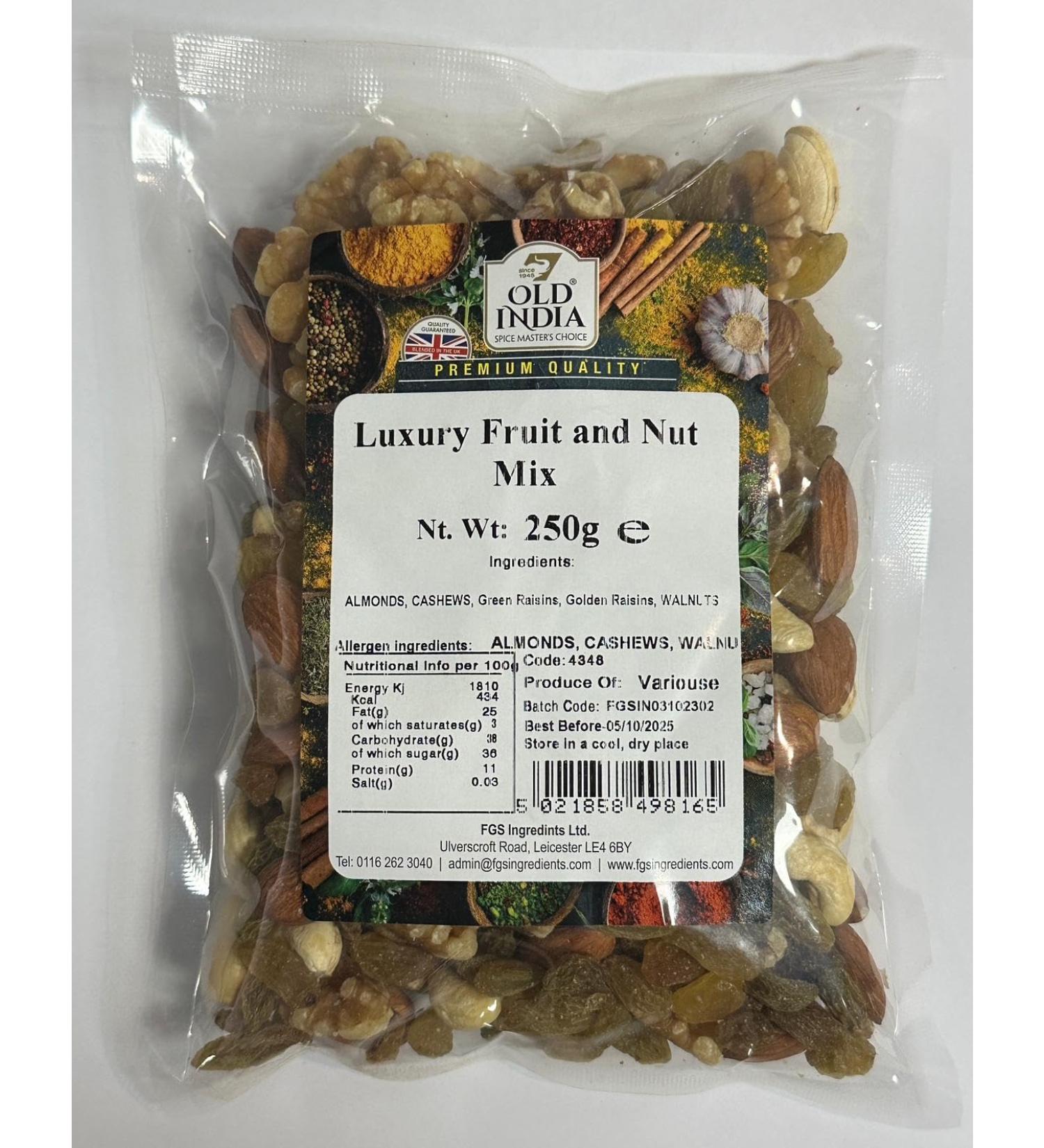 Old India Luxury Fruit and Nut Mix 250g - Buy Online on GoSupps.com