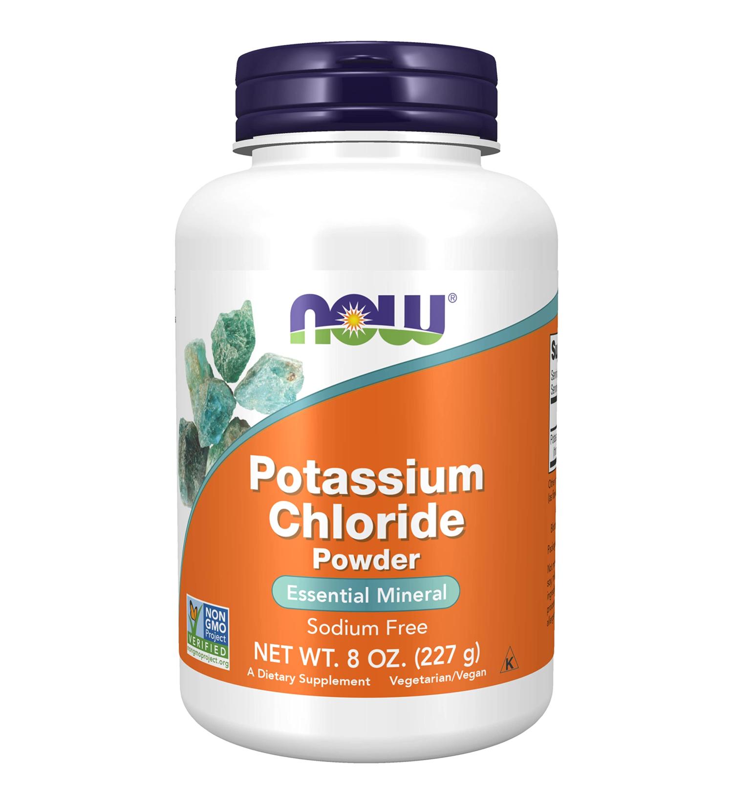 Now Foods Potassium Chloride Powder 227g - Lab-Tested, Gluten Free, Soy Free, Vegetarian - Buy Online on GoSupps.com