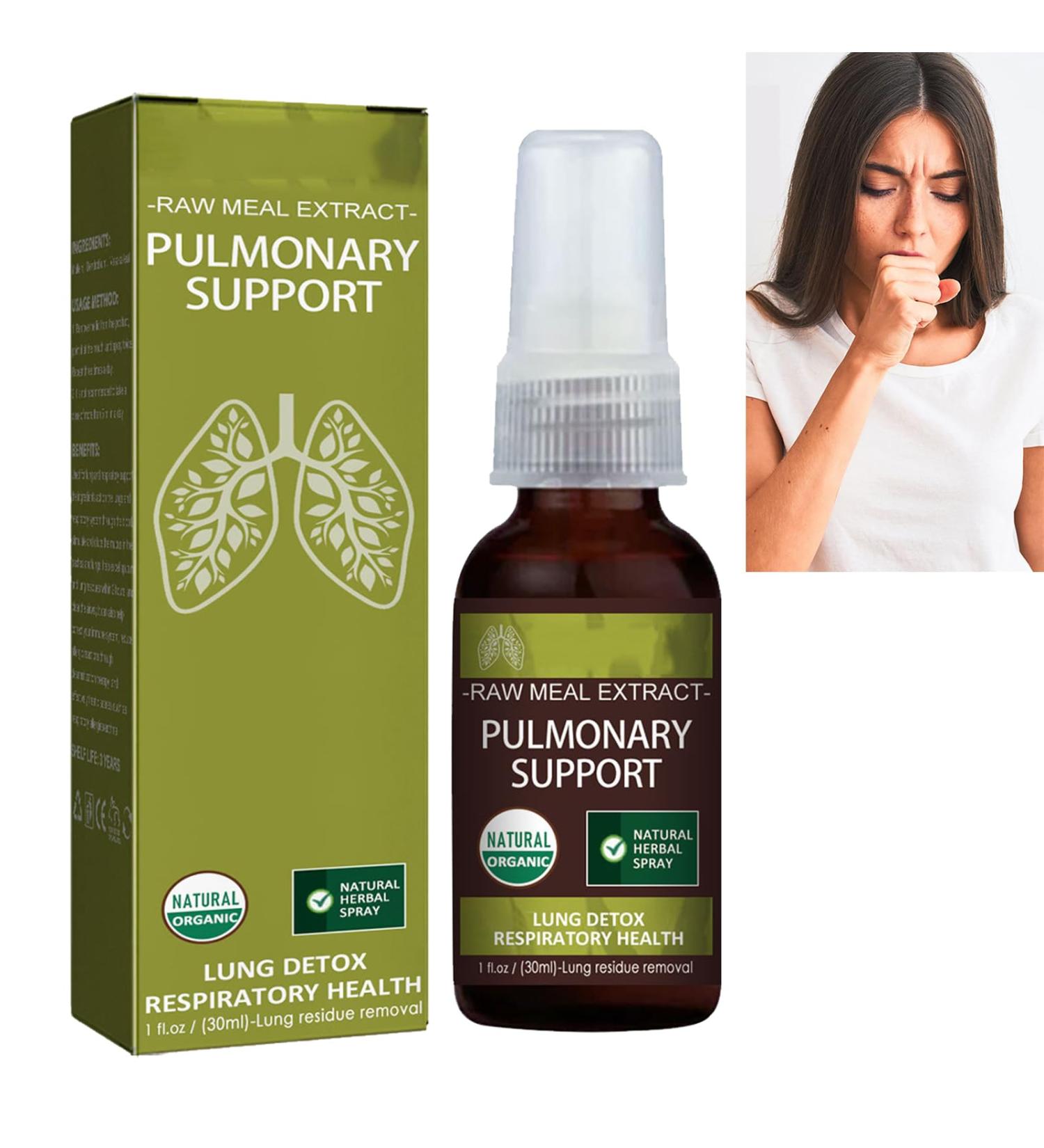 Natural Herbal Lung Detox Spray - Powerful 30ml Herbal Support & Cleanse - Buy Online on GoSupps.com