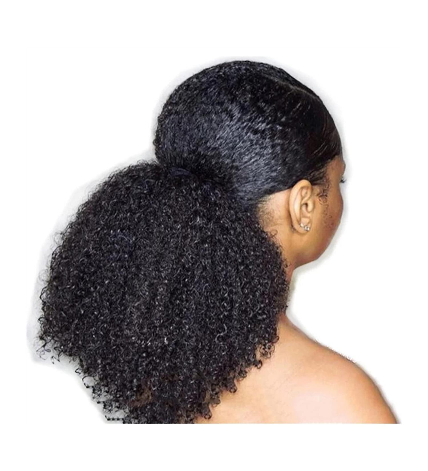 Hair Buns Hair Piece 8-24 Inch African Curly Ponytail Hair Extensions Hair Clips with Drawstring Hair Slices Ponytail Real Hair Extensions Hair Accessories For Girls (Color : A Size : 12inch(80g)) 12inch(80g) A - Buy Online on GoSupps.com