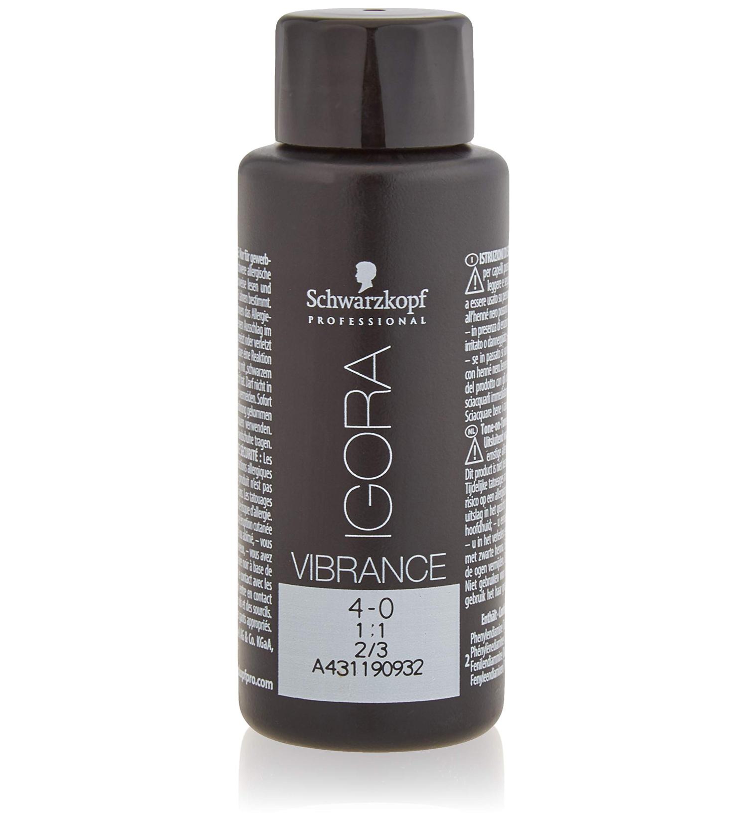 Schwarzkopf Igora Vibrance 4-0 Medium Brown Hair Color - 1 Piece Pack | International Shipping - Buy Online on GoSupps.com