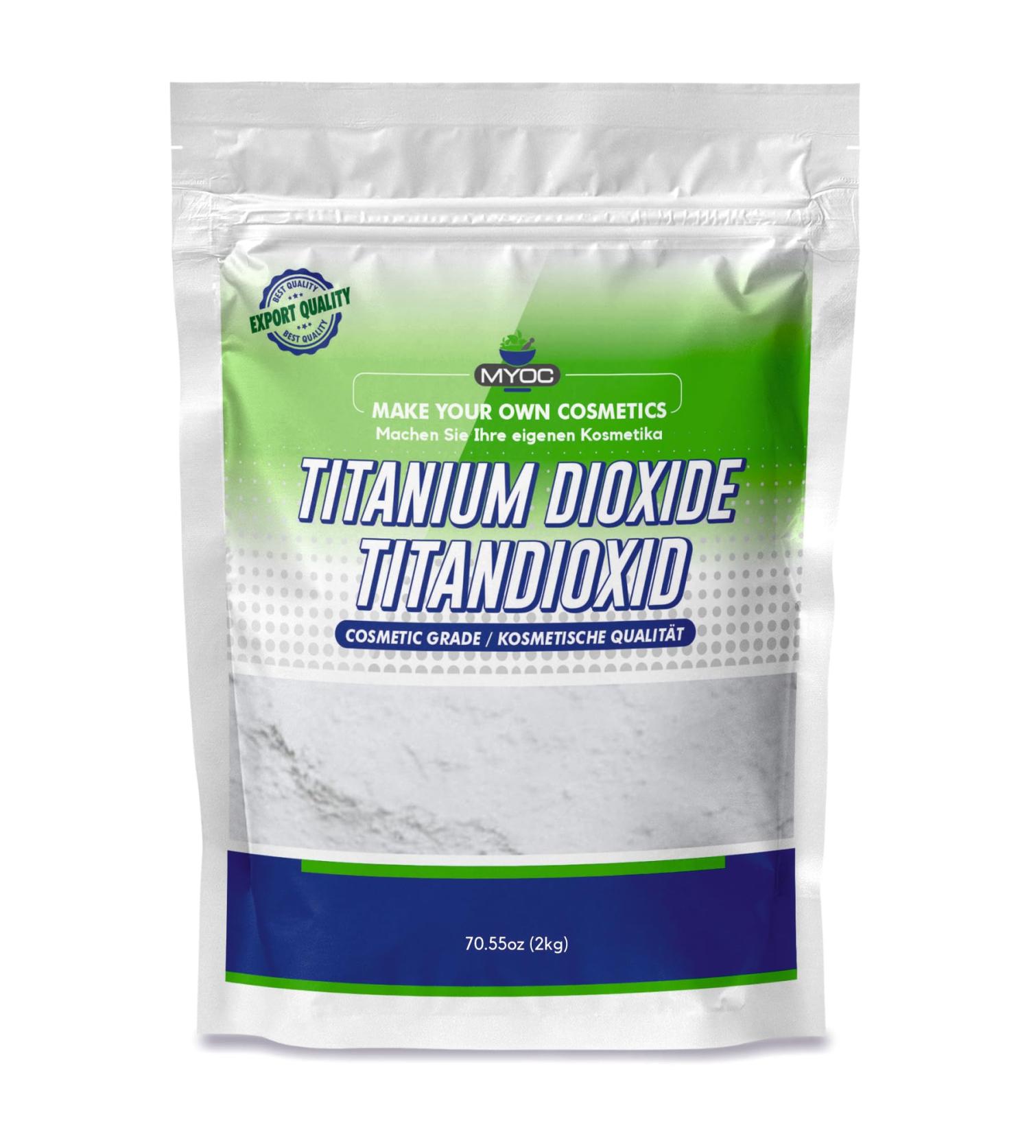 Myoc Titanium Dioxide White Pigment Cosmetic Grade for DIY Skincare Makeup & Soaps 2 kg