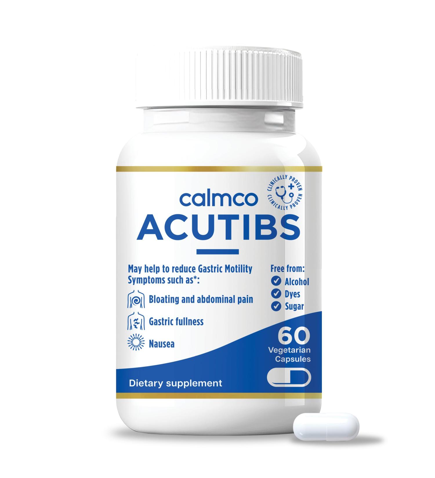 Acutibs Vegan Capsules - Natural Digestive Aid with Artichoke & Ginger Extracts for Gastric Discomfort Relief Nausea Bloating & Abdominal Pain Helps ease IBS and Reduce Gut Inflammation 60 Count - Buy Online on GoSupps.com