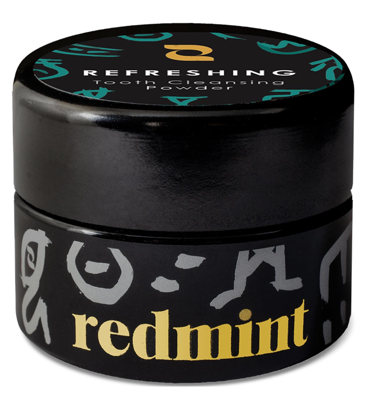 Redmint Herbal Tooth Cleansing Powder | Natural Ginger Oral Health | 15 ml - Refreshing & Eco-Friendly - Buy Online on GoSupps.com