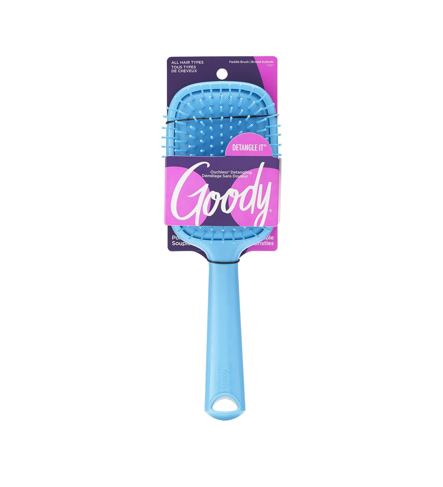 Goody Bright Boost Paddle Hair Brush  Assorted Colors