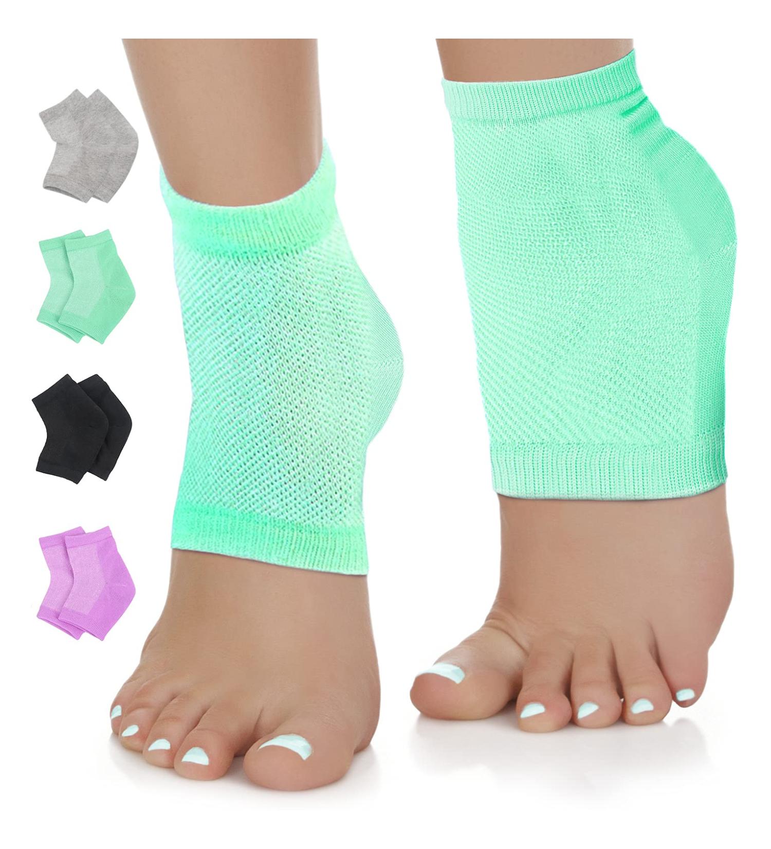 Nado Care Moisturizing Gel Socks for Dry Cracked Heels - 4 Pair Pack - Buy Online on GoSupps.com