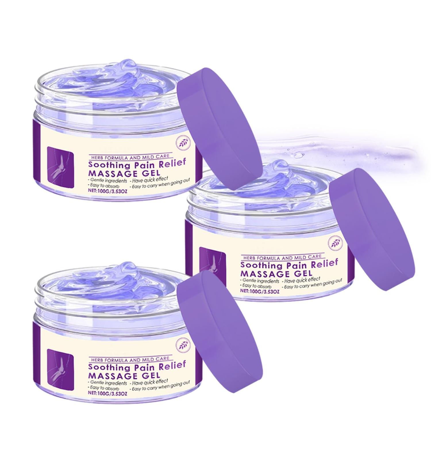 Gel violet apaisant pour les articulations gel rafra chissant pour les genoux les paules et les pieds cr me de soulagement aux ingr dients naturels relaxation longue dur e (3pcs) - Buy Online on GoSupps.com