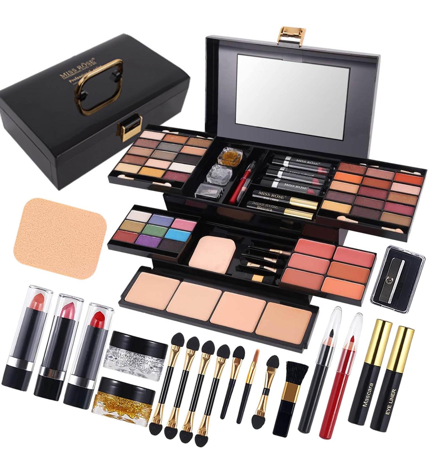 MISS ROSE M 58 Color Professional Makeup Palette | All-in-One Makeup Kit Gift Set for Women & Girls - Buy Online on GoSupps.com