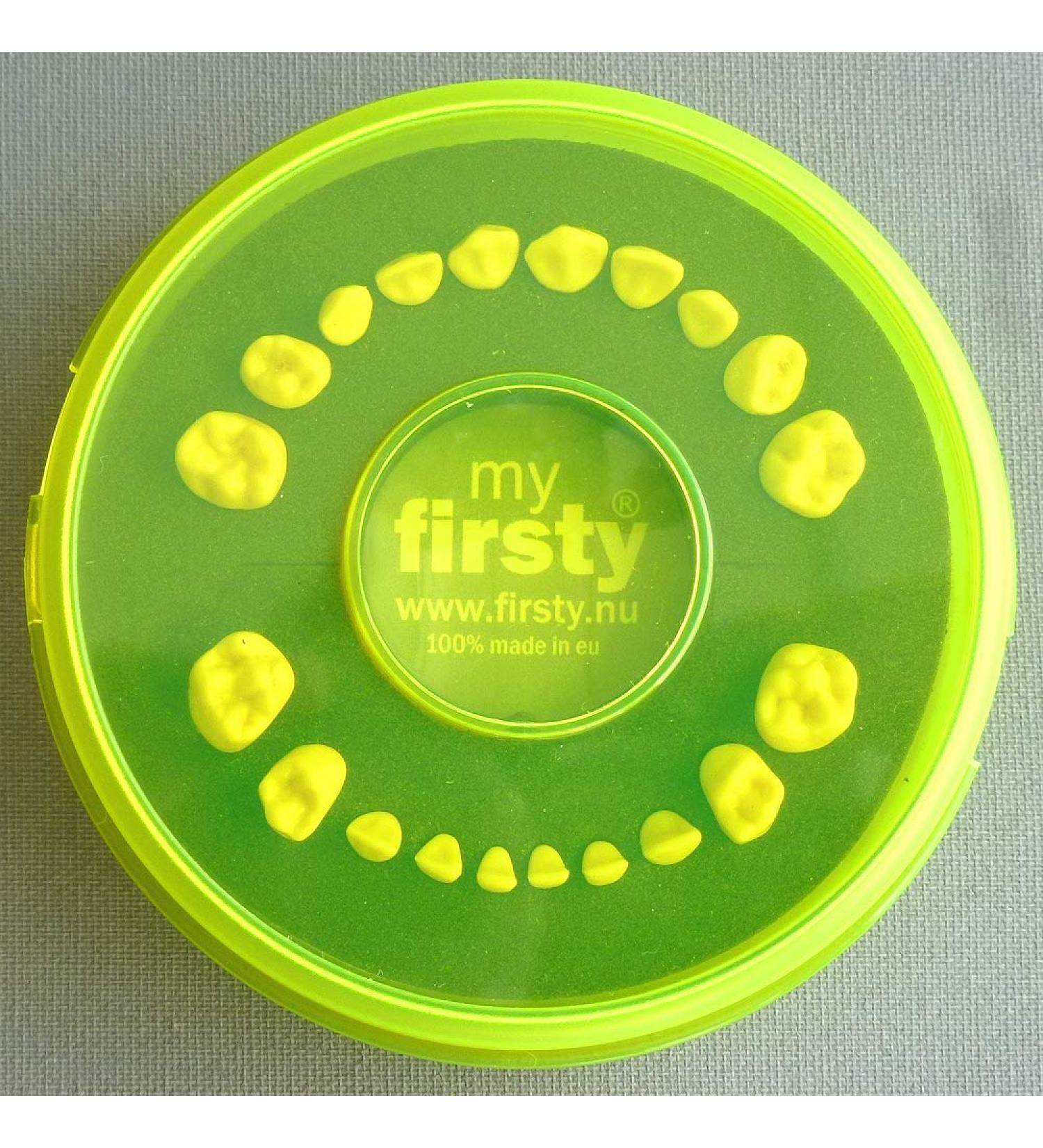 FIRSTY MICHTWAHNDING Round Fluor - Limited Edition Fluor Gelb/Schwarz | Includes Log Booklet Fridge Magnet & Hurray Sticker | Perfect for Boys & Girls - Buy Online on GoSupps.com