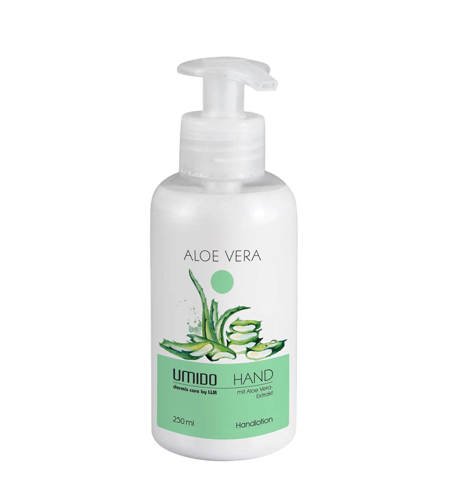 1x UMIDO hand lotion dispenser 250 ml aloe vera extract | hand cream | care cream | cream | lotion | skin care