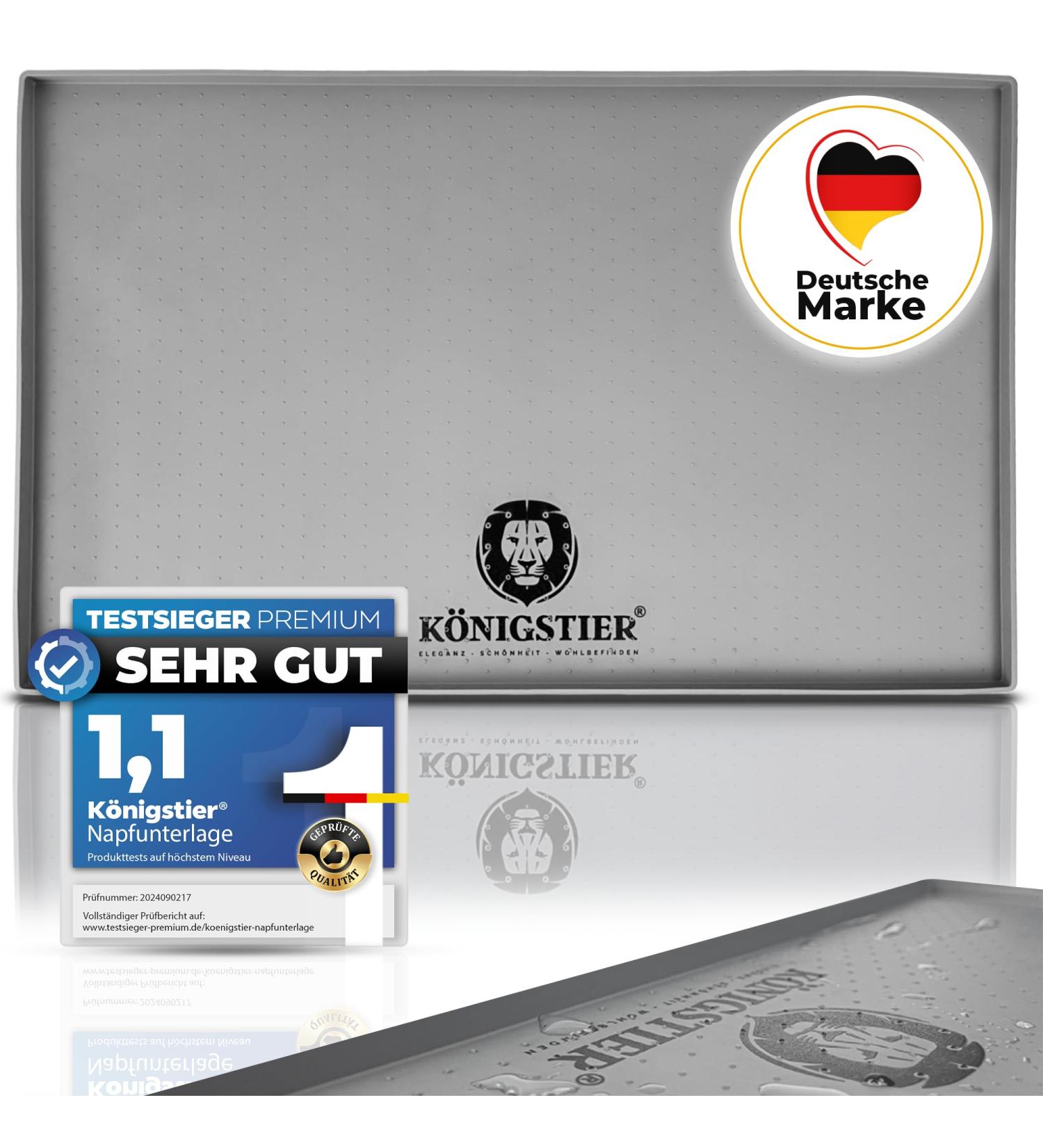 K nigstier Non-Slip Bowl Pad for Dogs & Cats | 100% BPA-Free Silicone Feeding Underlay - Large 48x30 cm - Buy Online on GoSupps.com