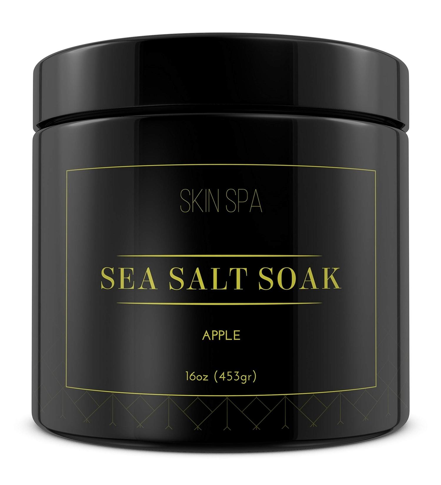 Mineral Sea Salt Soak - Refreshing Apple Scent | 16oz (453g) - Relaxation & Aromatherapy for All Skin Types - International Shipping Available - Buy Online on GoSupps.com