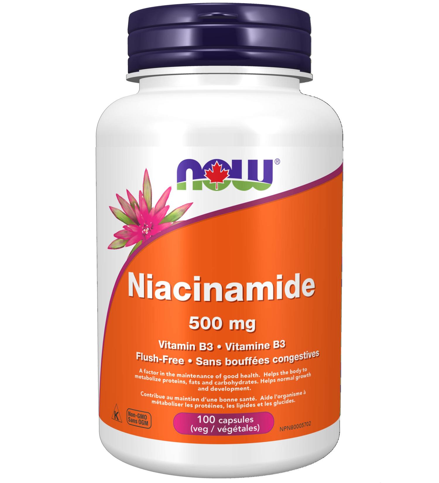 Now Niacinamide 500mg 100cap - Buy Online on GoSupps.com
