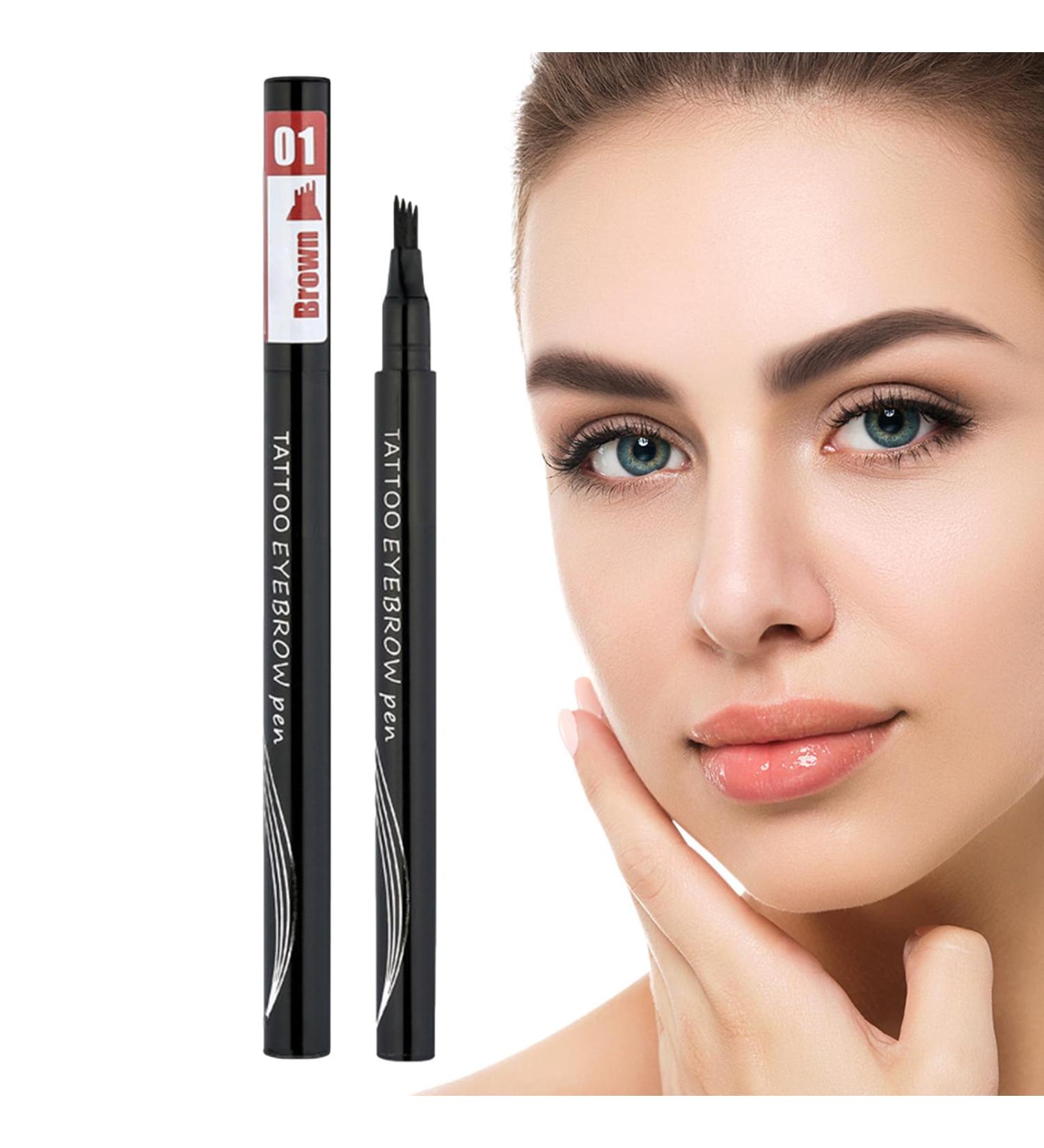 4 Tip Eye Brow Pencils | Eyebrow Contouring Sweatproof Pencil - Daily Eyebrow Makeup Supplies for Home Working Dating Traveling Gathering 1#brown - Buy Online on GoSupps.com
