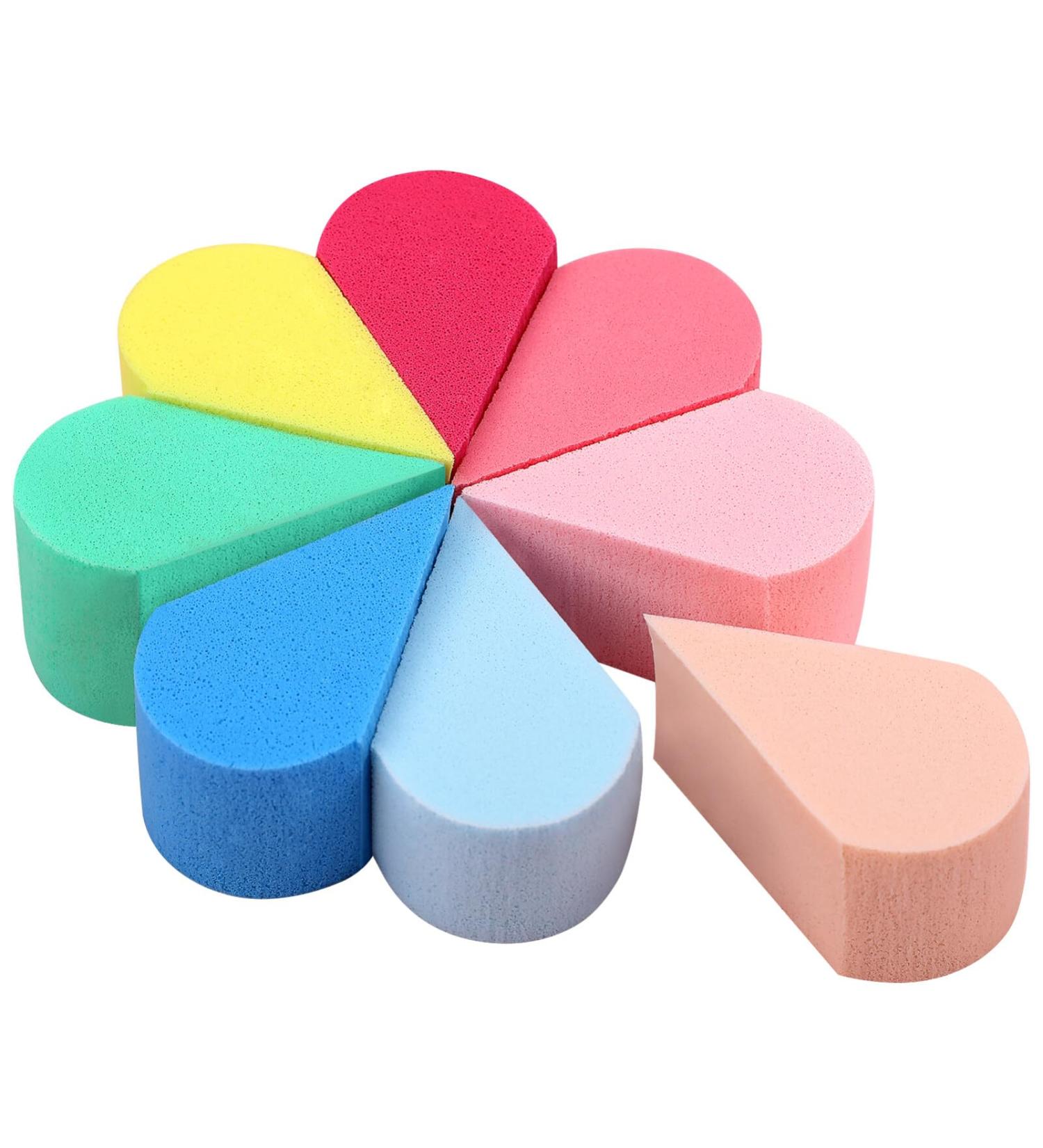 Buy FRCOLOR 8 Pcs Wedge Shape Foundation Applicator - Blending Sponges for Flawless Makeup Finish | International Shipping Available - Buy Online on GoSupps.com