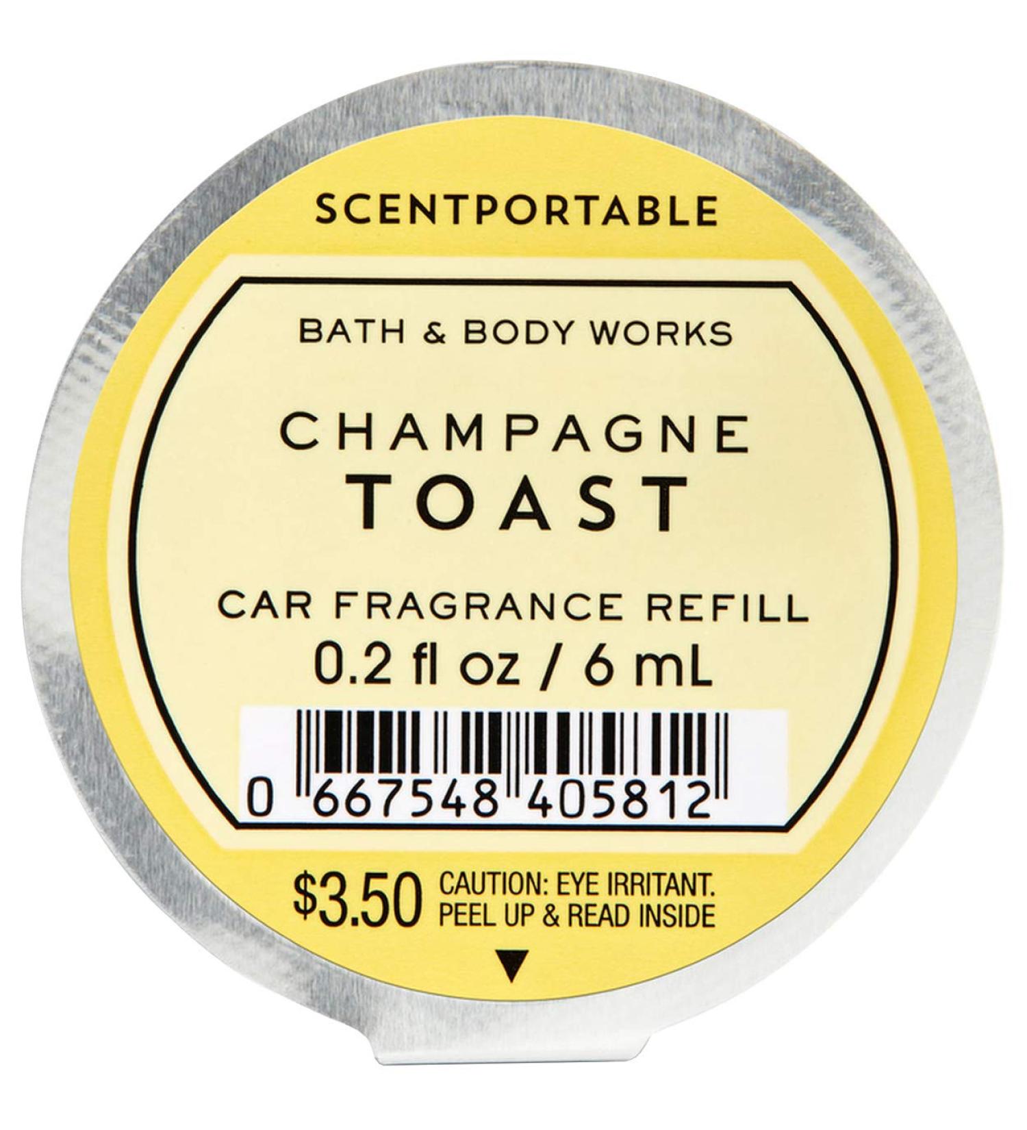 Bath and Body Works Champagne Toast Scentportable Fragrance Refill 0.2 Fluid Ounce