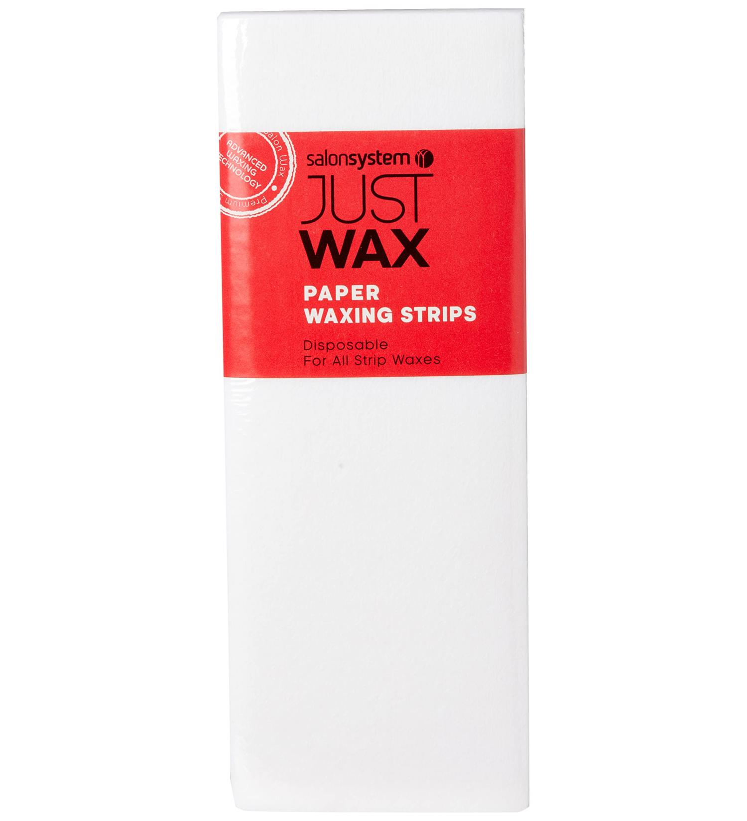 Salon System Just Wax Paper Waxing Strips - Pack of 100 100 count (Pack of 1) - Buy Online on GoSupps.com