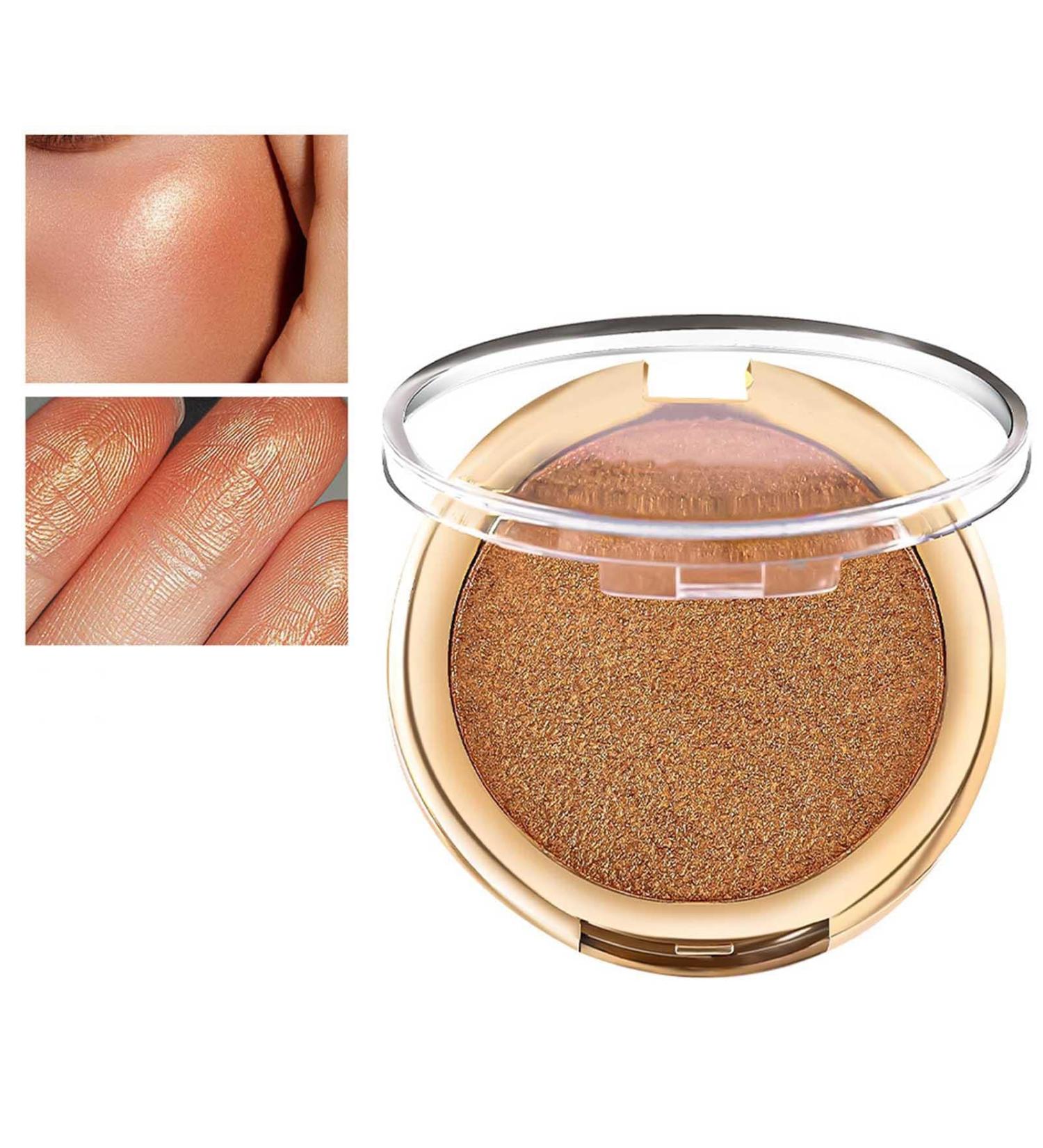 Highlighter Palette | Face Highlighter Palette Long Lasting Shimmering Color - Makeup Powder for Face Collar Ear and Shoulders 6 Colors Tmay 06 - Buy Online on GoSupps.com