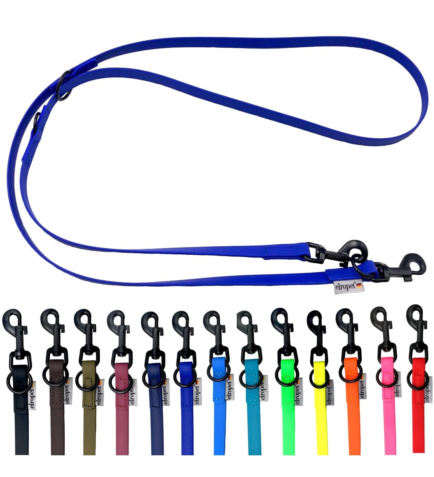 Buy Biothane Dog Leash - Adjustable Black Hook for Small & Large Dogs | 2m to 5m Options | Blue 2.40m x 13mm - Buy Online on GoSupps.com