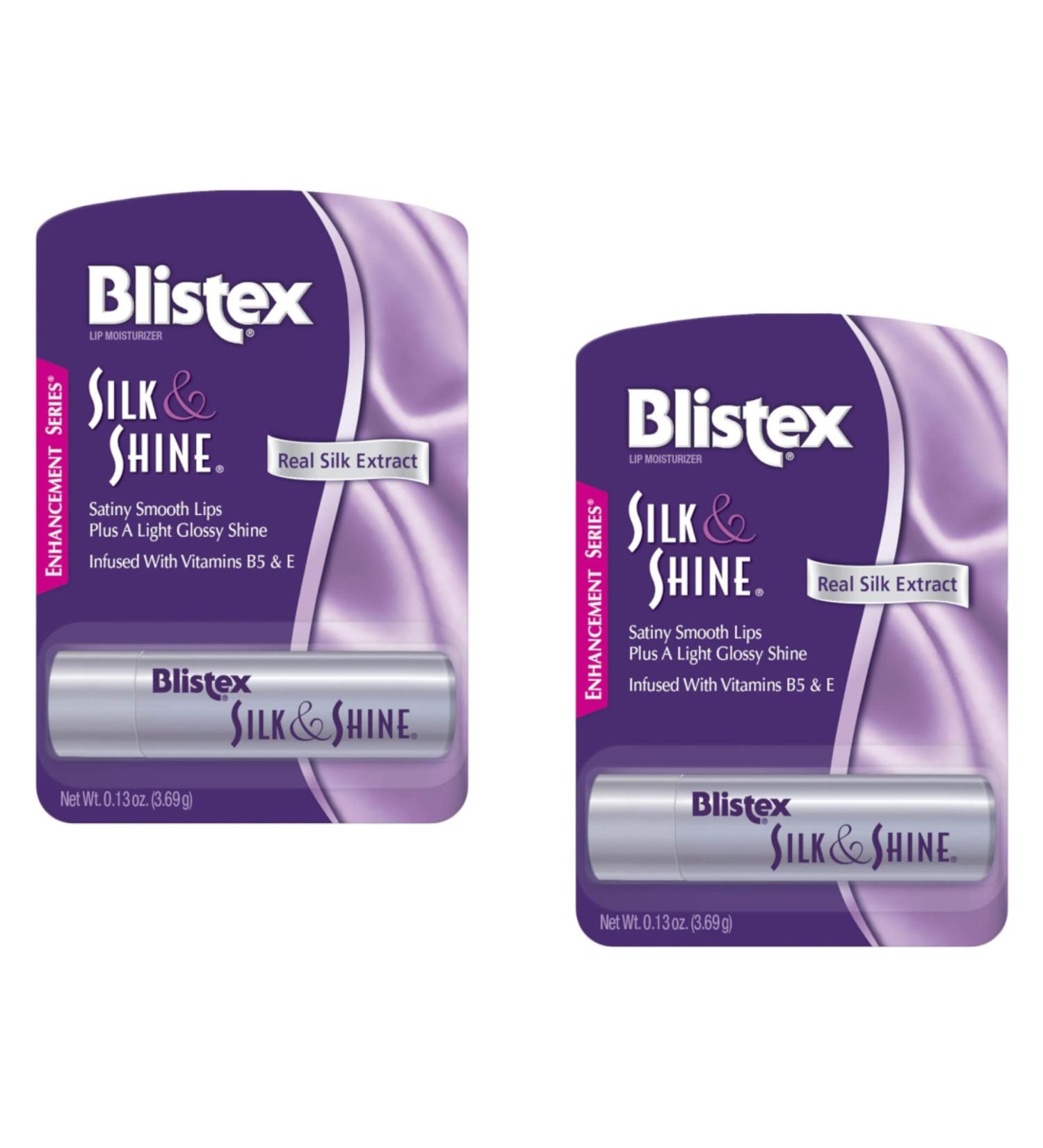 Blistex Silk & Shine Lip Moisturizer 0.13 oz - Pack of 2 | Hydrating Lip Balm - Buy Online on GoSupps.com