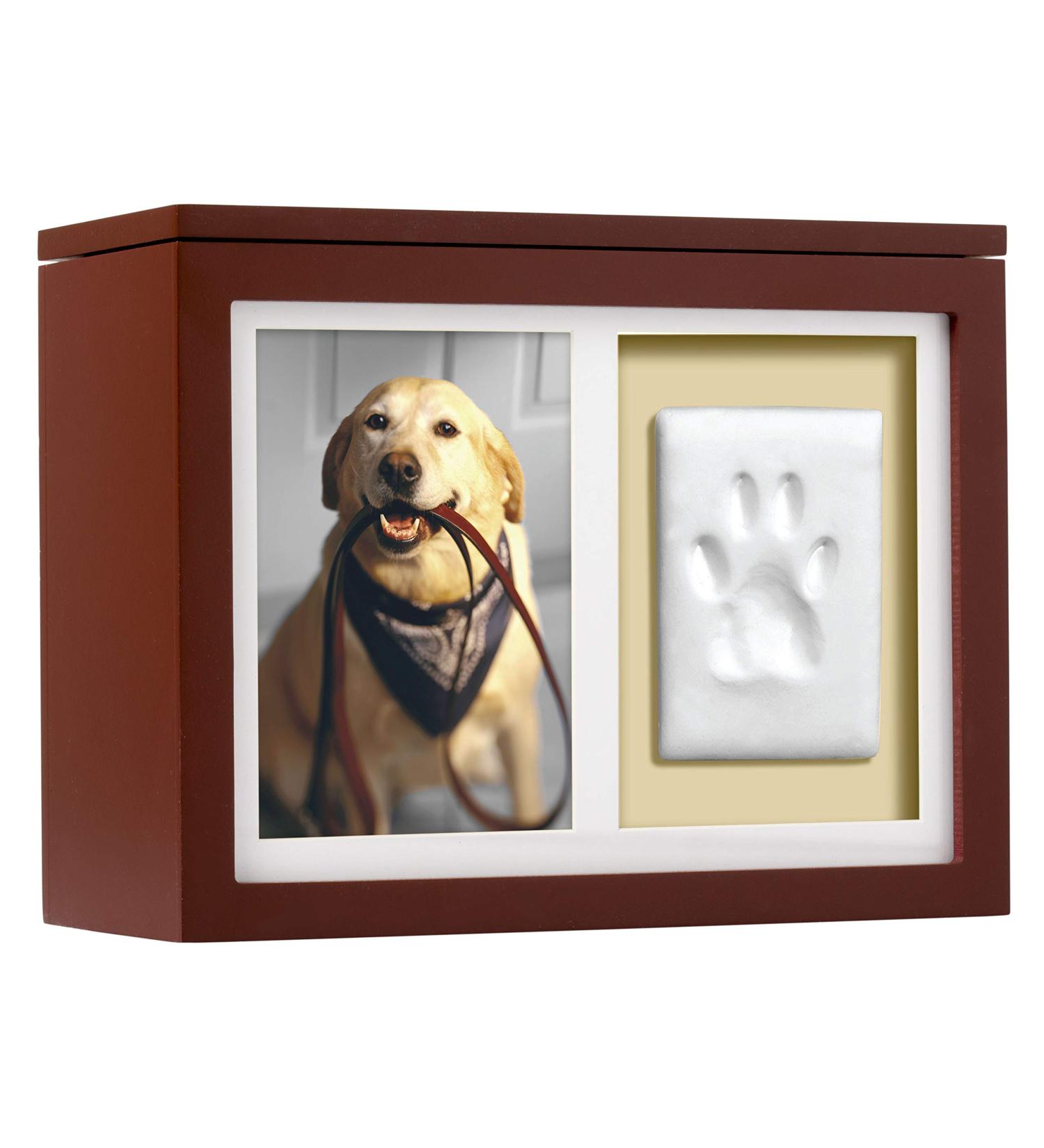 Pearhead Pet DIY Pawprints Memorial Box Kit - Espresso | Perfect for Dogs & Cats - Buy Online on GoSupps.com