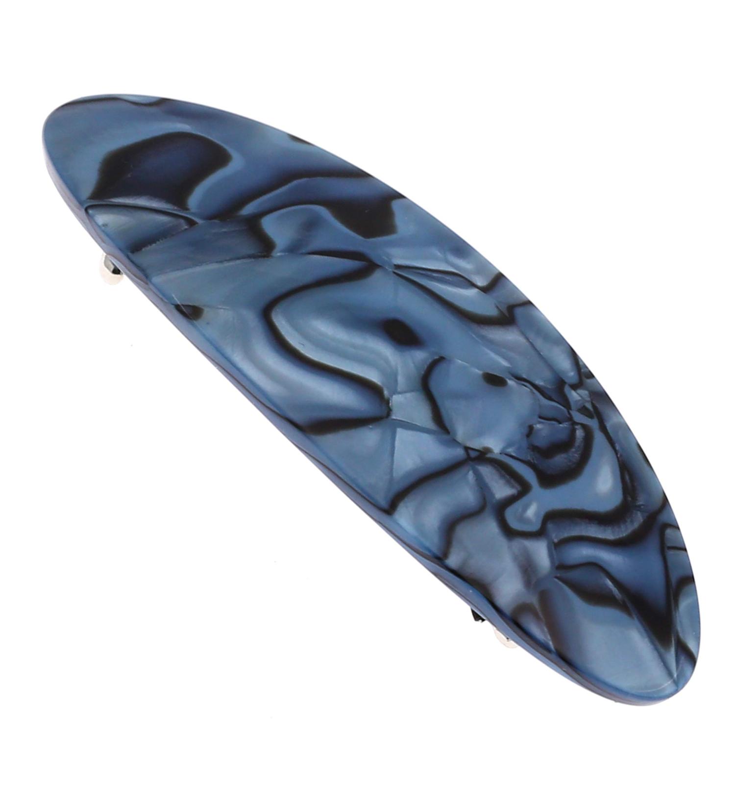 Camila Paris CP2984 Handmade Oval Blue French Hair Barrette Clip for Women - Strong Hold Grip, No Slip Closure - Durable Styling Hair Accessories from France - Buy Online on GoSupps.com