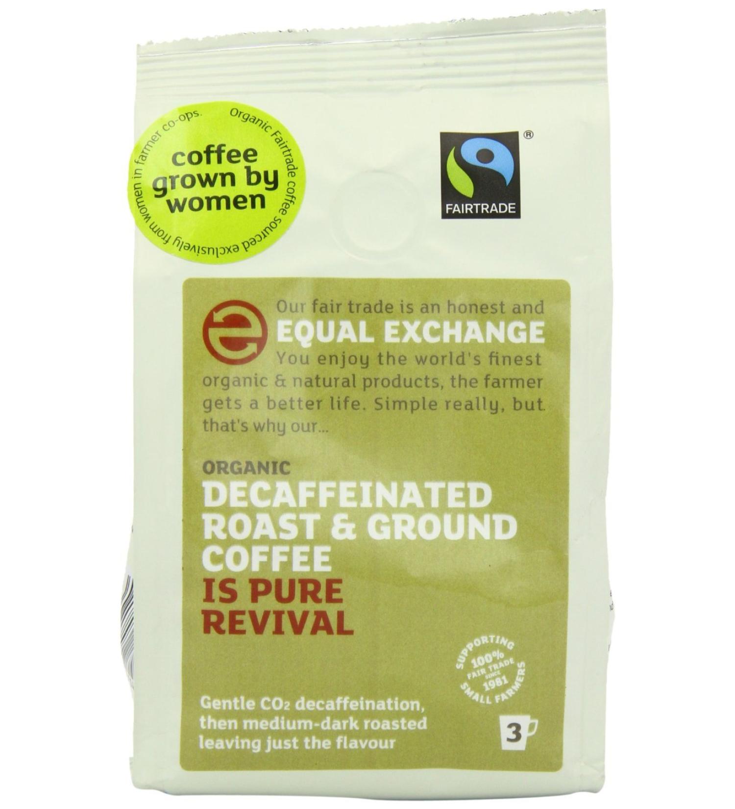 Organic & Fairtrade Decaf Roast And Ground Coffee- 227g - Buy Online on GoSupps.com