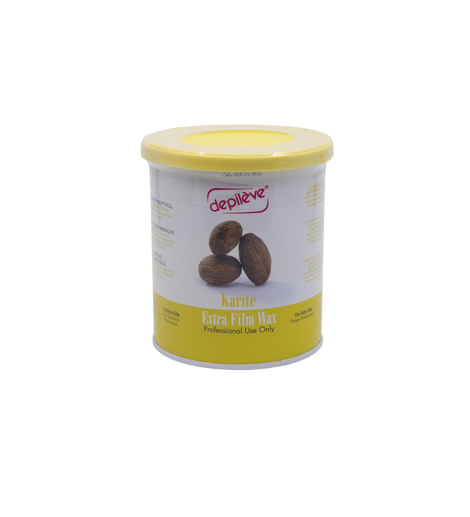 Depileve Karite Extra Film Wax 800g - Professional Flexible Hair Removal Wax for Smooth Skin - Buy Online on GoSupps.com