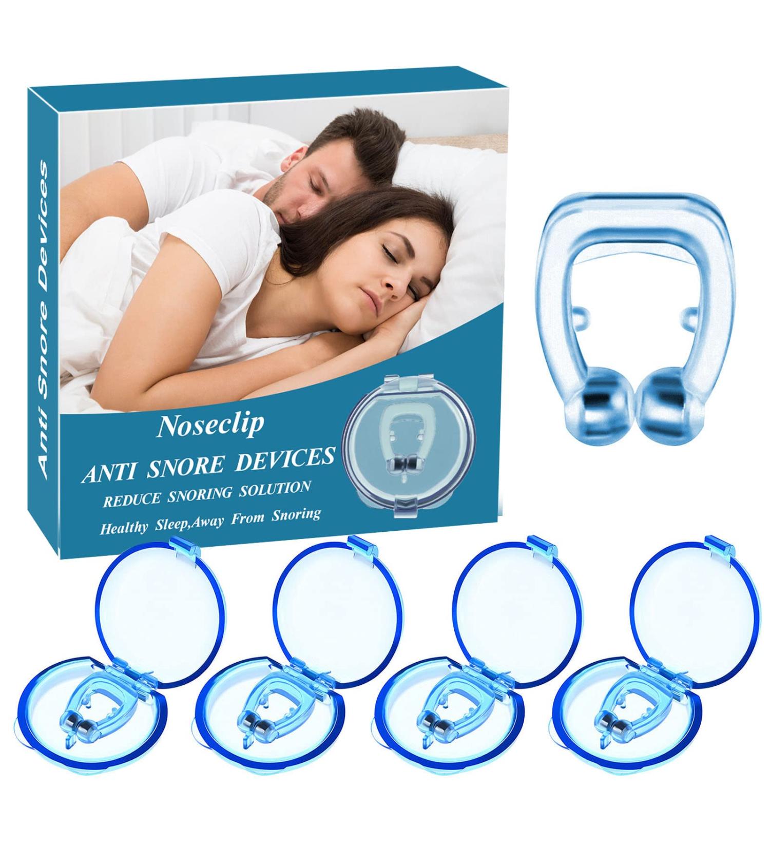 Snore Stopper: 4 Pcs Magnetic Anti-Snoring Nose Clip Set - Effective Solution to Stop Snoring - Buy Online on GoSupps.com
