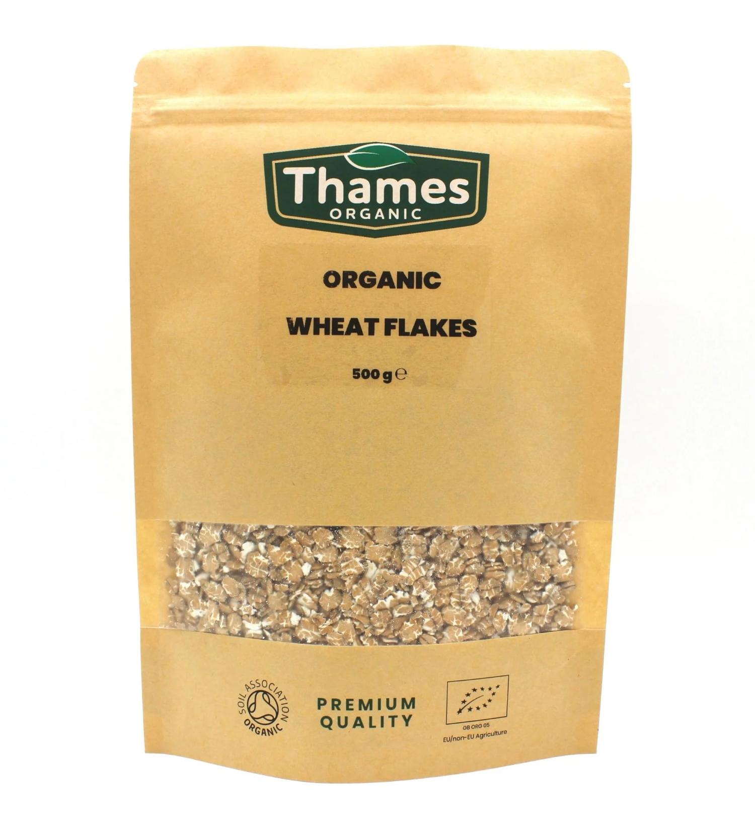 Organic Wheat Flakes 500g - Natural and Nutritious Breakfast Option - Buy Online on GoSupps.com