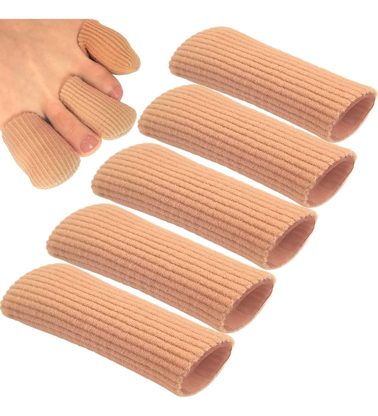 Chiroplax Toe Caps Sleeves - Fabric & Gel Lining - Medium (Pack of 5) - Buy Online on GoSupps.com