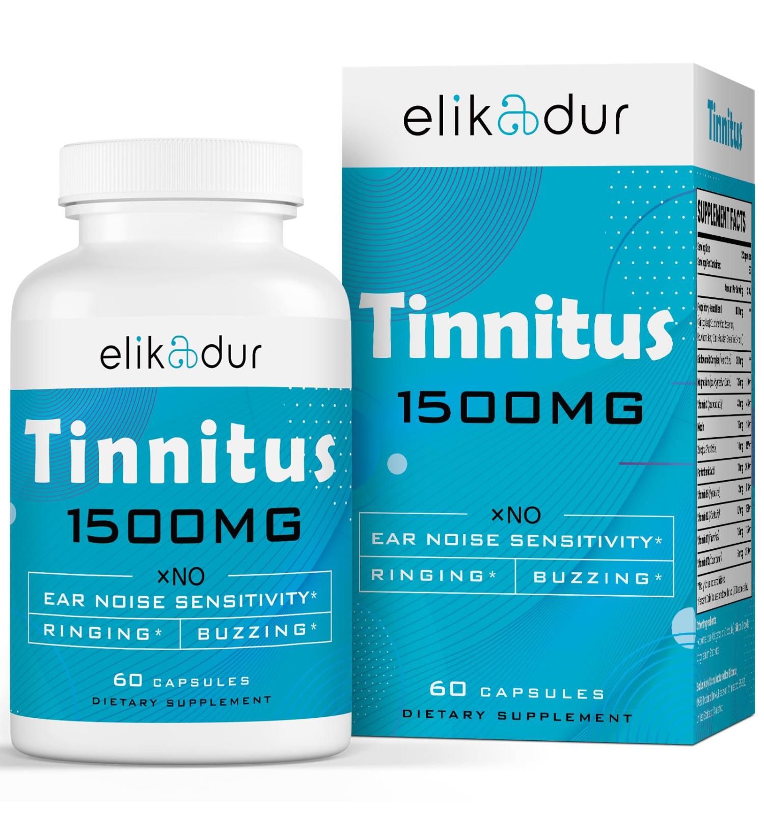 Buy Tinnitus Supplement for Ringing Ears | Herbal Blend & Bioflavonoids | Reduce Ear Tinnitus | 60 Caps - International Shipping - Buy Online on GoSupps.com