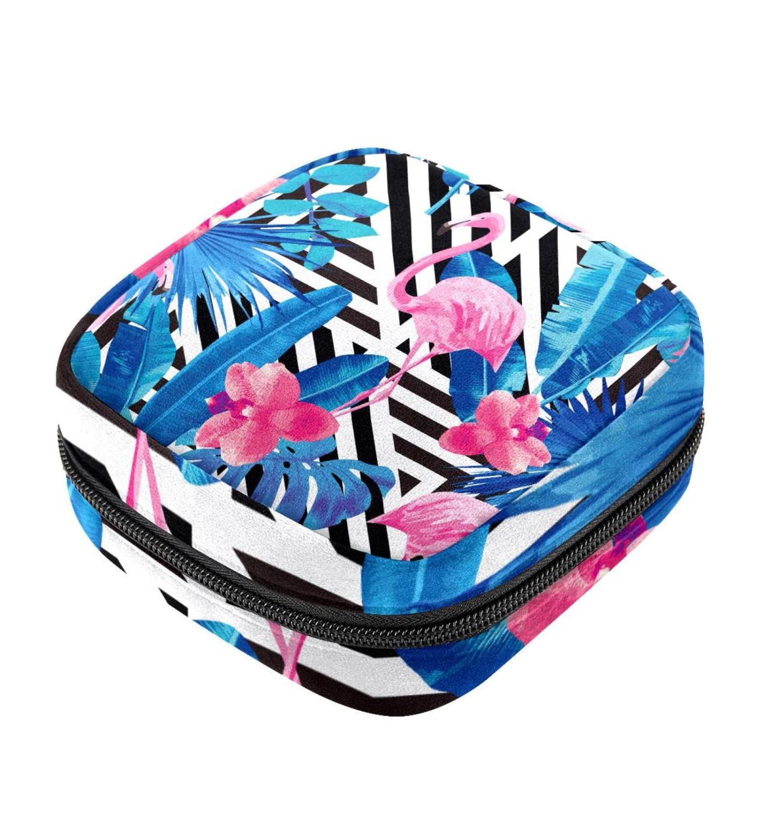 Flamingo Sanitary Napkin Storage Bags - Multicoloured 10 Pack | Menstrual Cup Pouches, Nursing Pad Holder & Tampon Bags - Buy Online on GoSupps.com