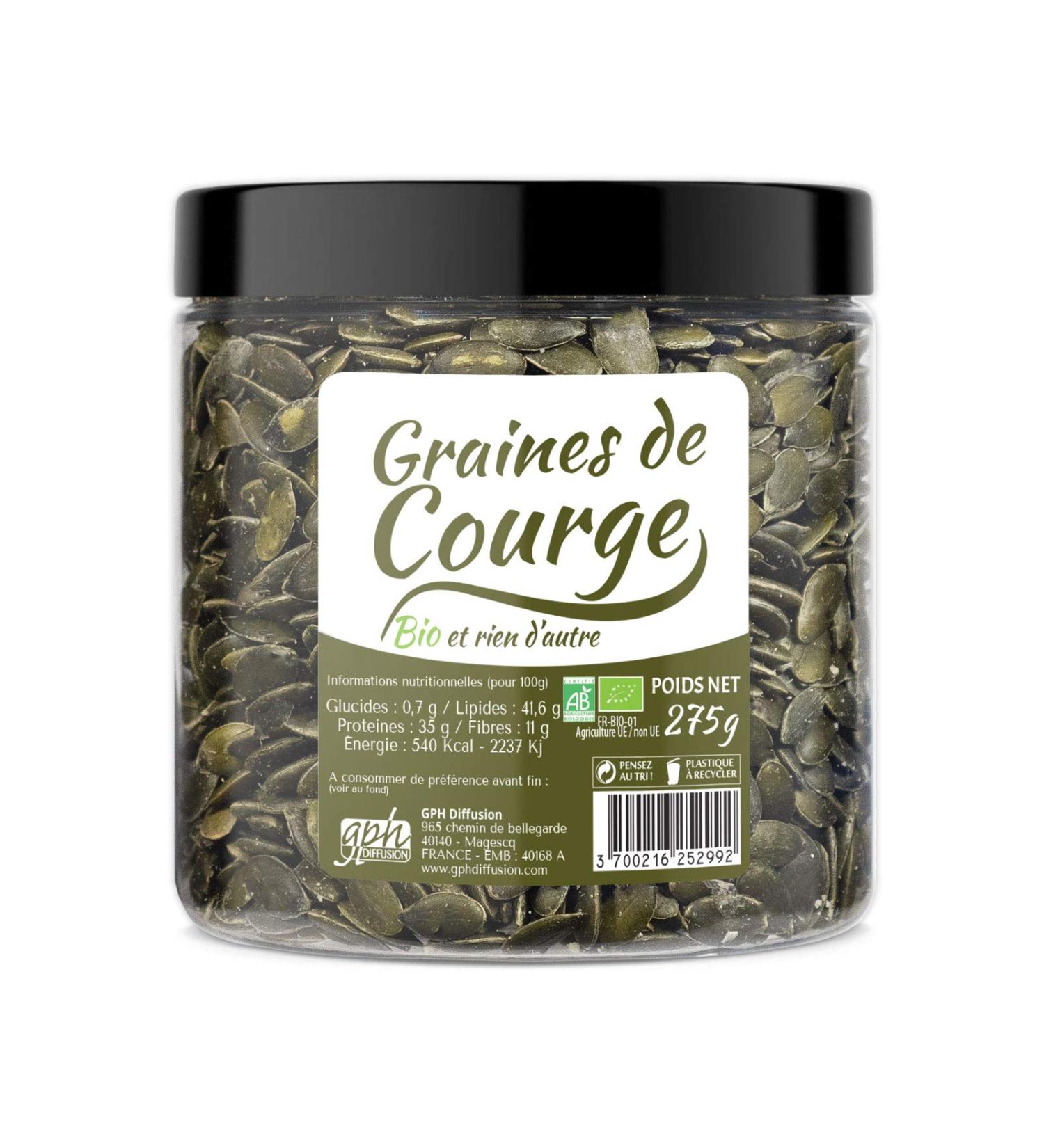 Organic Pumpkin Seeds 275 g - GPH DIFFUSION