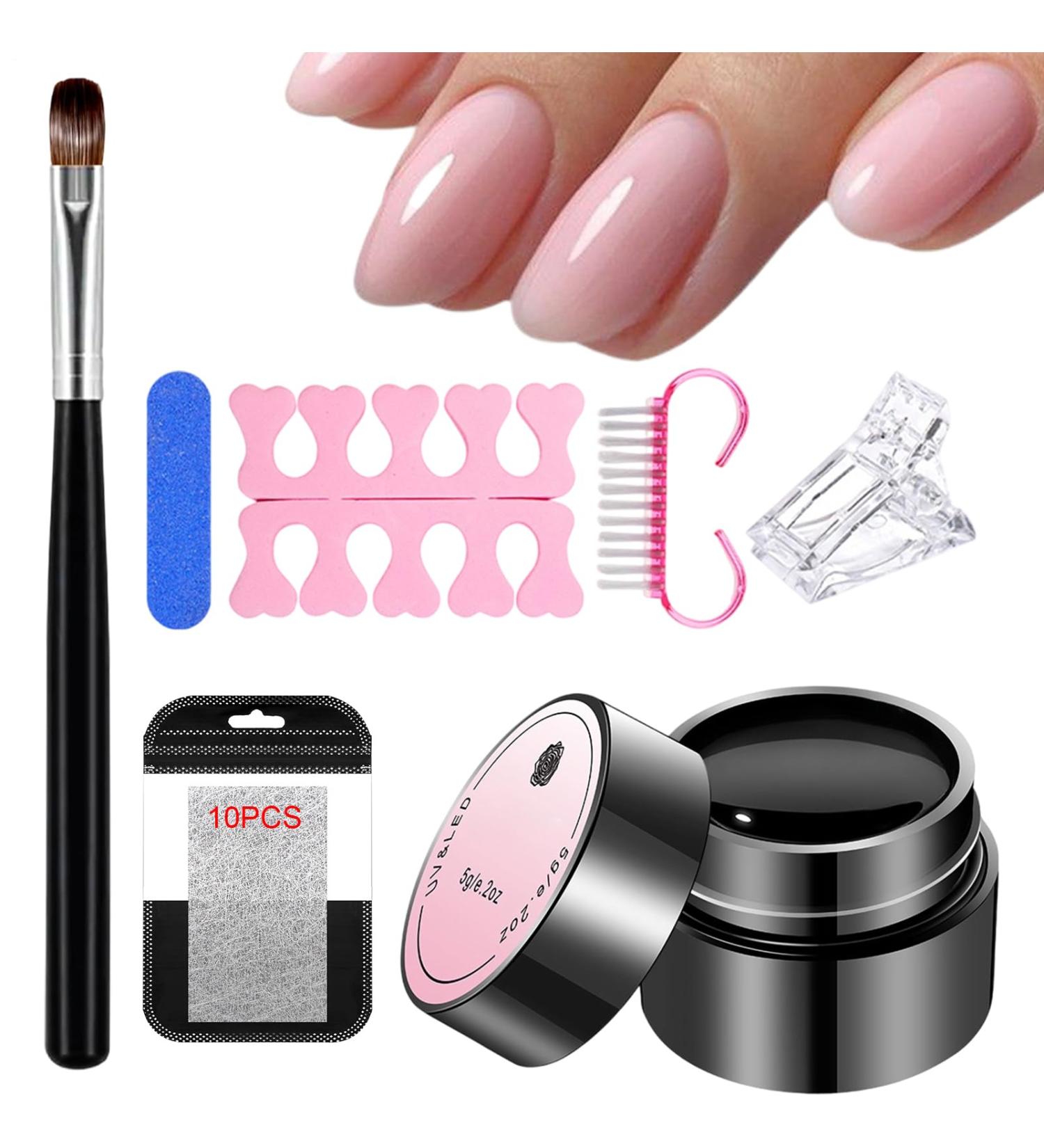 Repairing Treatment for Broken Nails 5g Glue Gel with Brush and Nail Clip Repairing Gel for Damaged Nails - Daily Care for Damaged Broken and Split Nails for Women and Girls - Buy Online on GoSupps.com