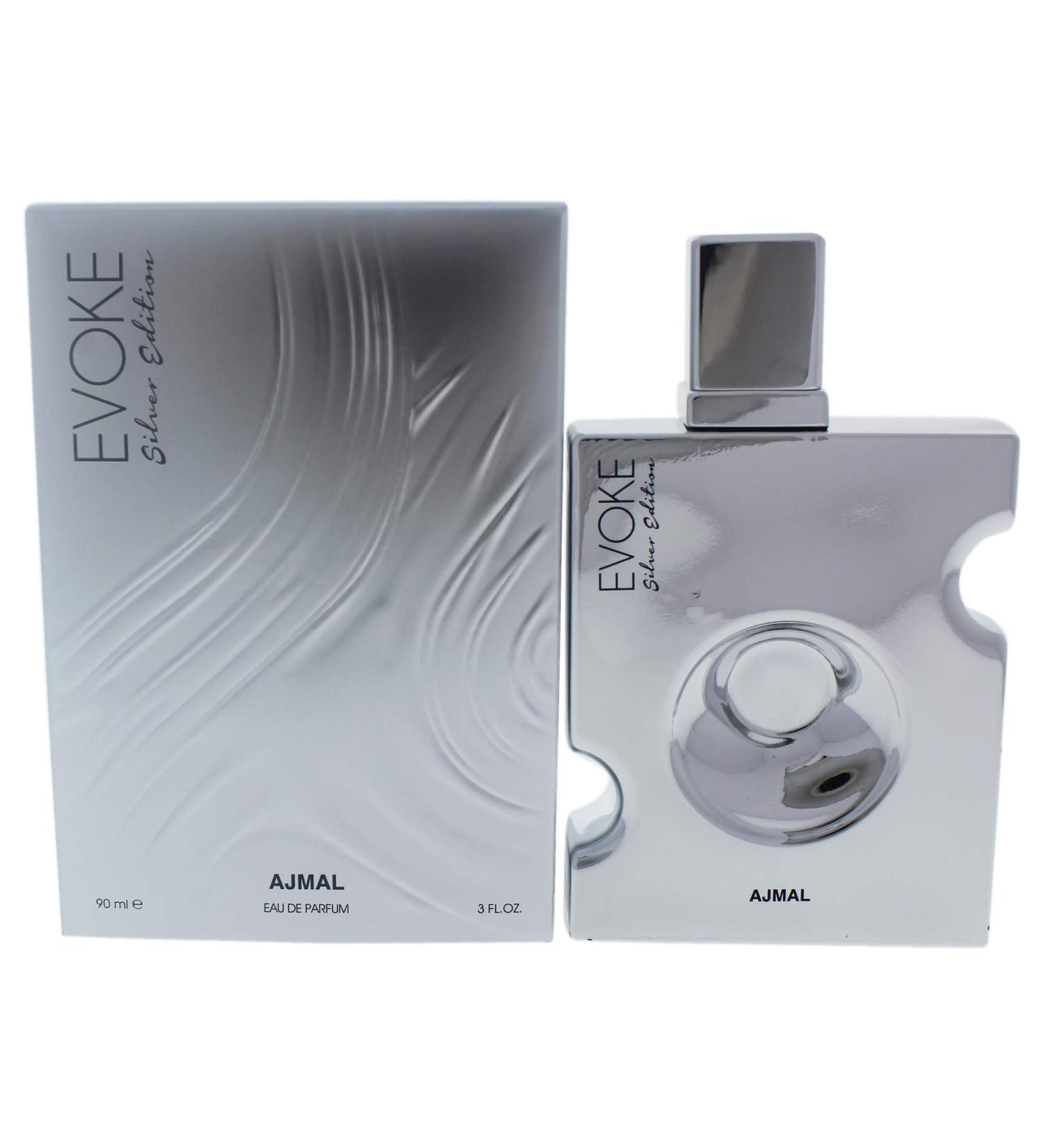 Ajmal Evoke Silver Edition for Men Eau De Parfum Spray 3 Ounce - Buy Online on GoSupps.com