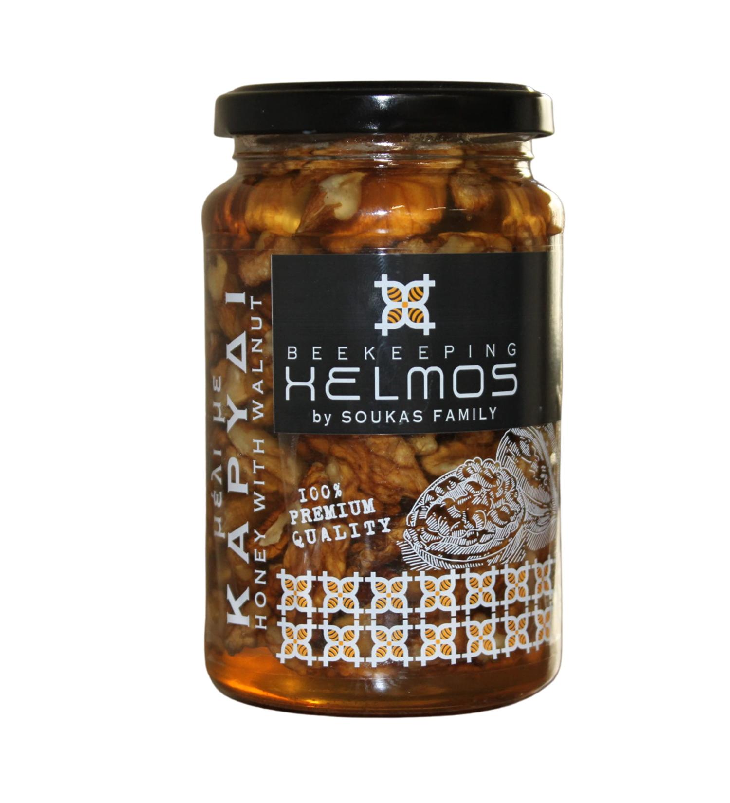 Helmos Miel Grec aux Noix 370 g Jaune 370 g (Lot de 1)