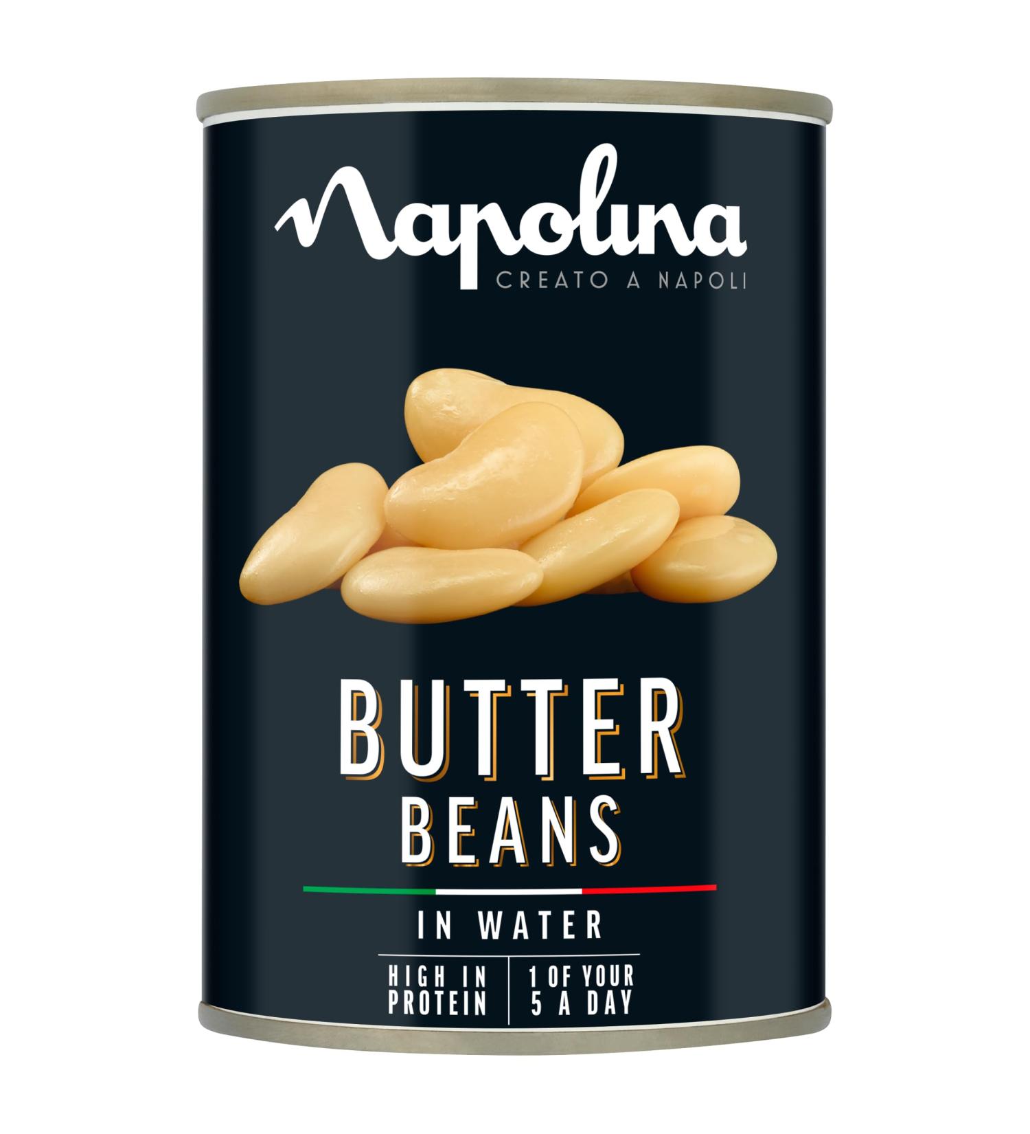 Napolina Butter Beans in Water 400g Single - Buy Online on GoSupps.com