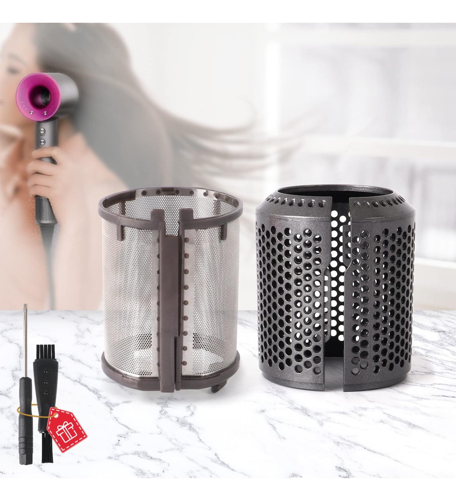 Hair Dryer Outer Filter + Hair Dryer Inner Filter Replacement for Dyson Hair Dryer HD01 HD03 HD07 HD08 Models Filter Mesh Cover Cap Protect Attachments Easy Disassembly (Metallic Grey) - Buy Online on GoSupps.com
