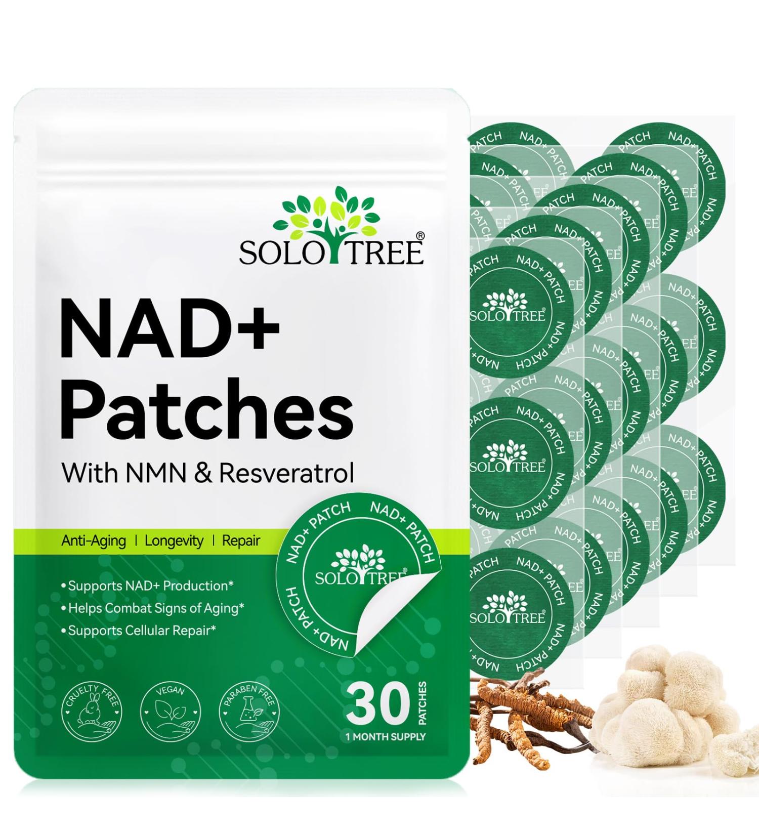 WeiWeiLa NAD+ Patches 30 Count Resveratrol AntiAging Skin Patches 8 Hour Energy Boost Patch with NAC & CoQ10 Transdermal NAD Supplement for Cellular Renewal - Buy Online on GoSupps.com