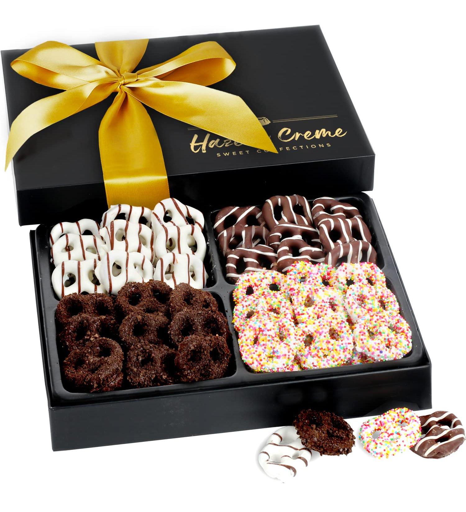 Pretzel Gift Basket: Gourmet Sweet and Salty Treats for Men and Women - Perfect for Corporate, Birthday, Thank You, and Sympathy Gifting - Buy Online on GoSupps.com