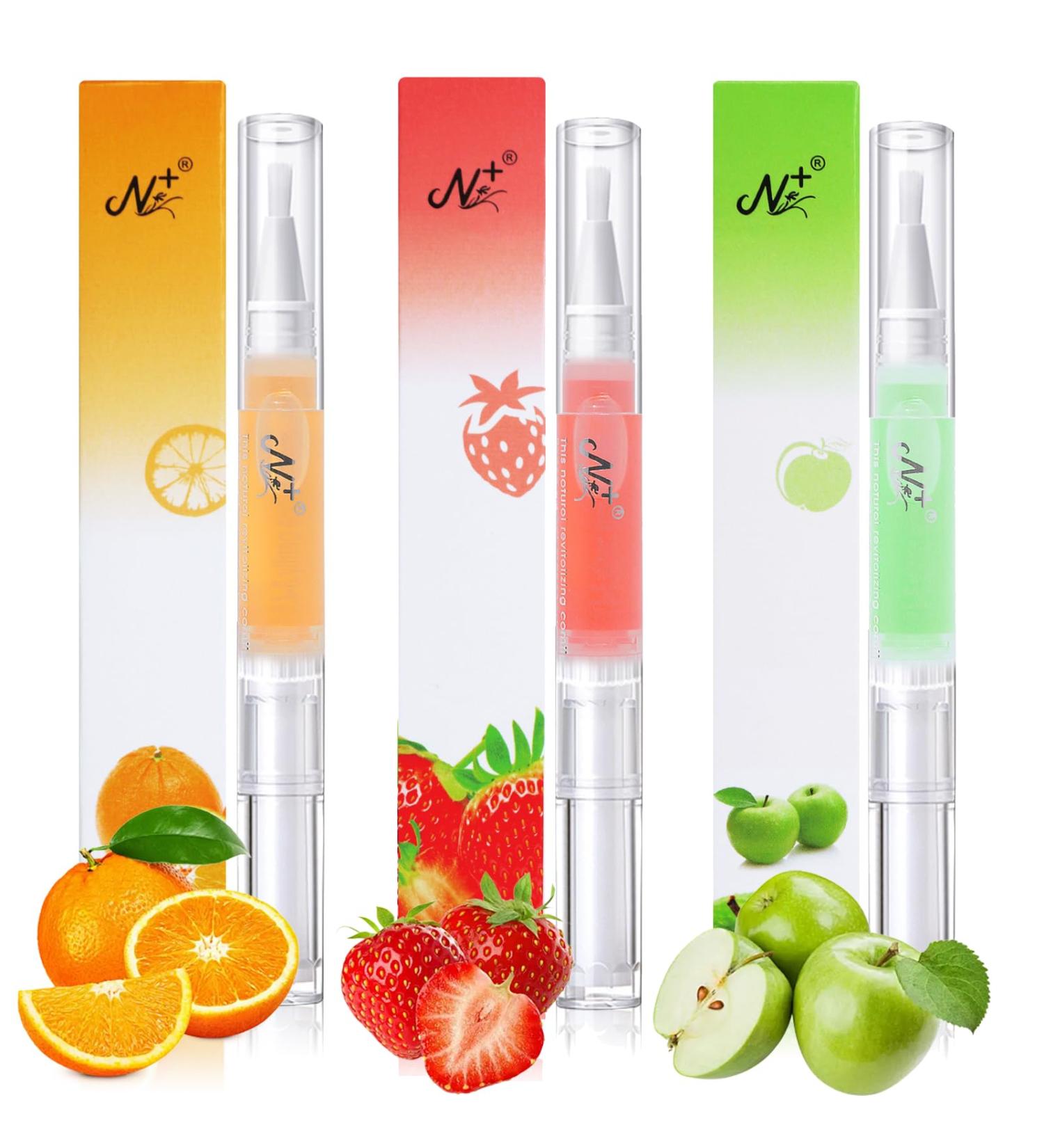 3PCS Cuticle Oil Pen for Nails Nail Oil Cuticle for Nail Care Nail Growth Serum Cuticle Softener Nail Pens Natural Ingredients Cuticle Care Deep Nourishment for Preventing Cracking and Drying - Buy Online on GoSupps.com