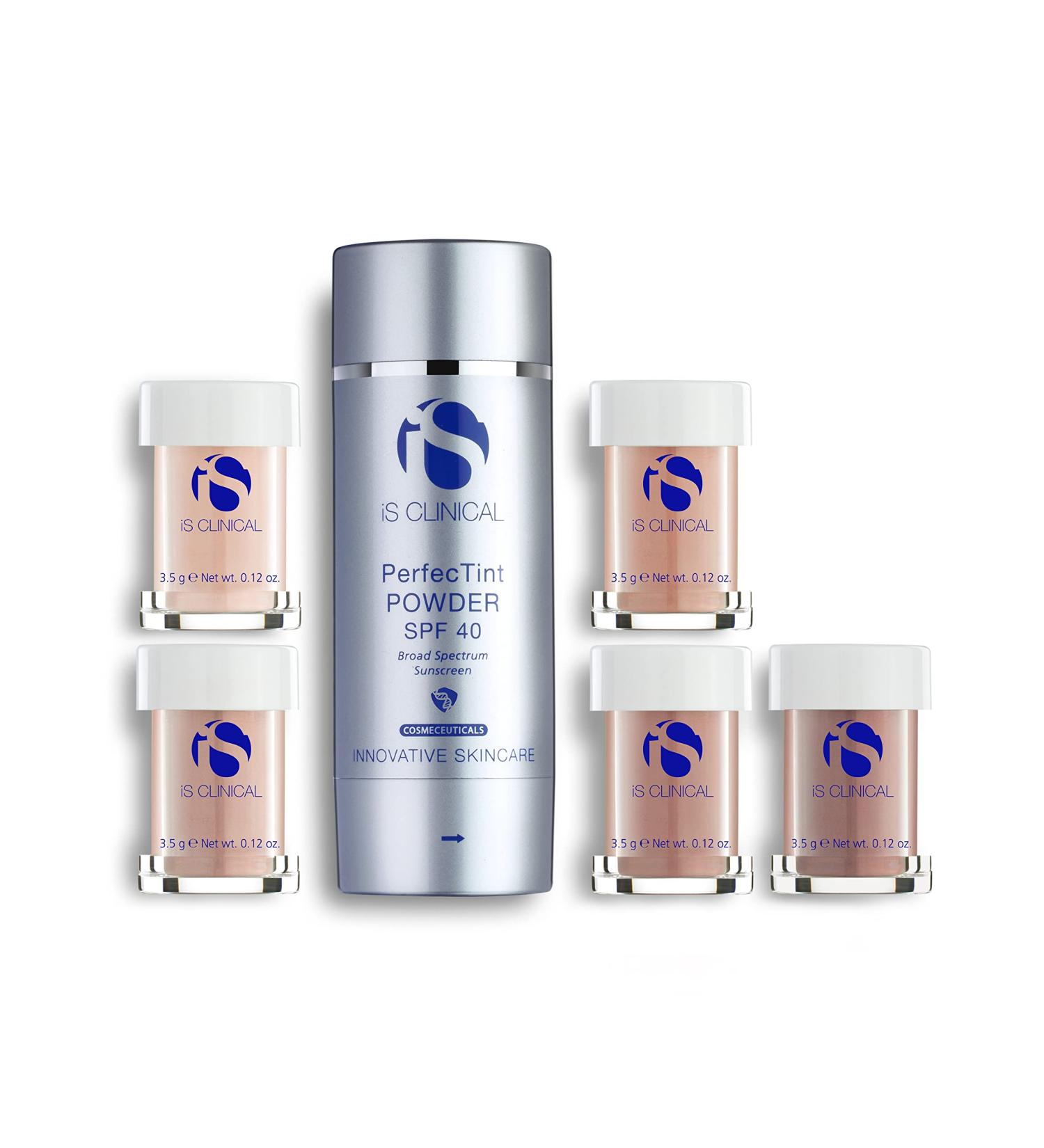 iS CLINICAL PerfecTint Powder SPF 40 Ivory - Tinted Loose Face Powder with SPF for Flawless Makeup Finish - Buy Online on GoSupps.com