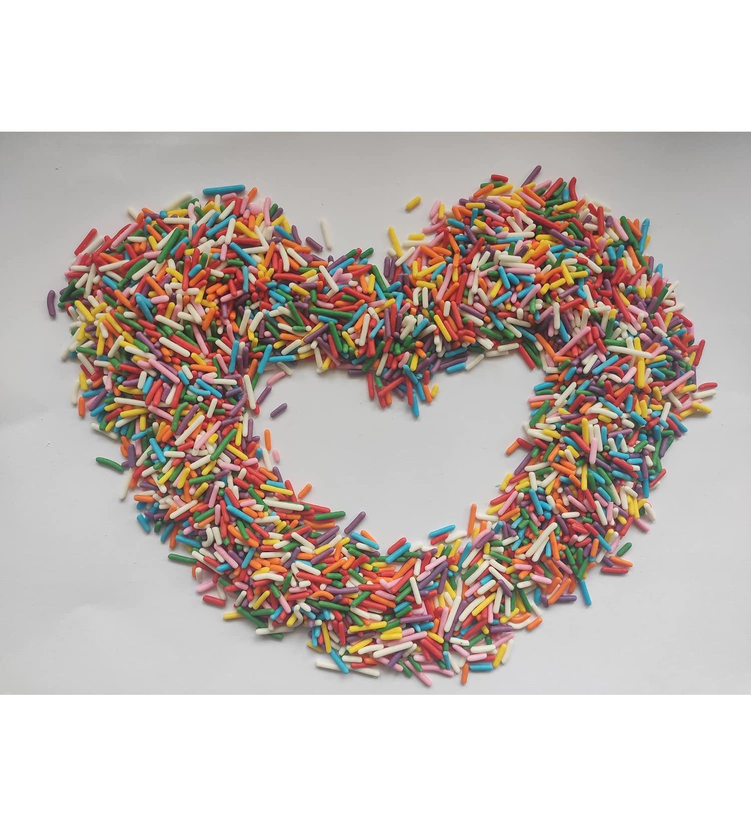 Buy Edible Colorful 130g Jimmies Sugar Sprinkles | Cake & Cupcake Toppers | Cookie Decorations | Perfect for Daily Cake Decorating - Buy Online on GoSupps.com